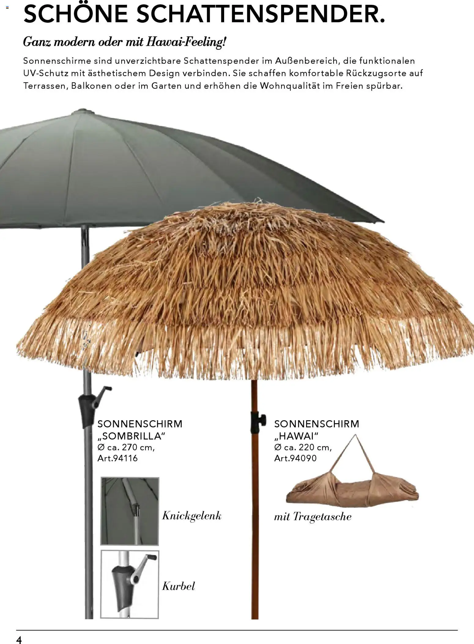 Rahaus Prospekt – gültig ab 27.04.2026 | Seite: 4 | Produkte: Sonnenschirm