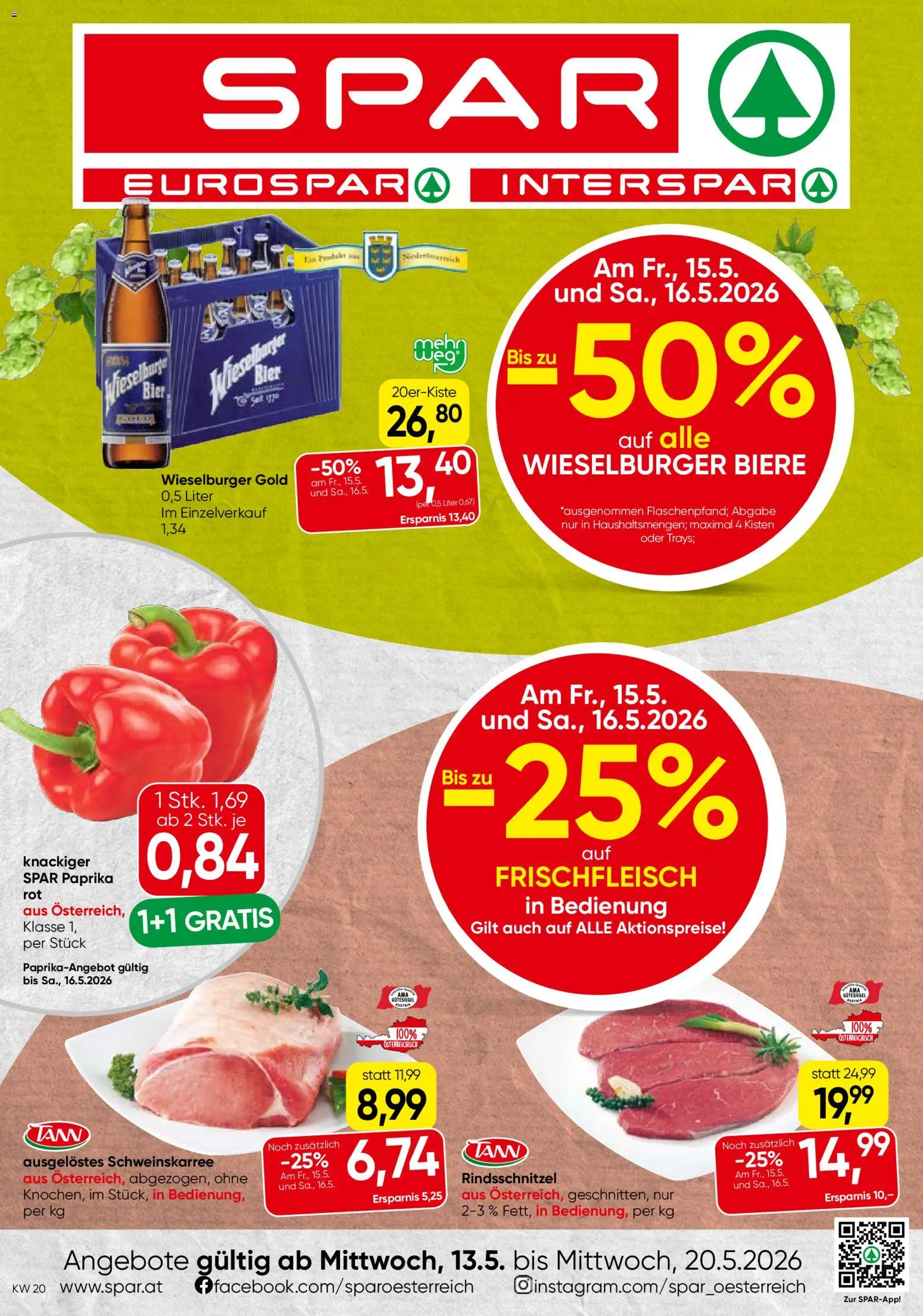 Spar Flugblatt - Niederösterreich gültig ab 13.05.2026 | Seite: 1