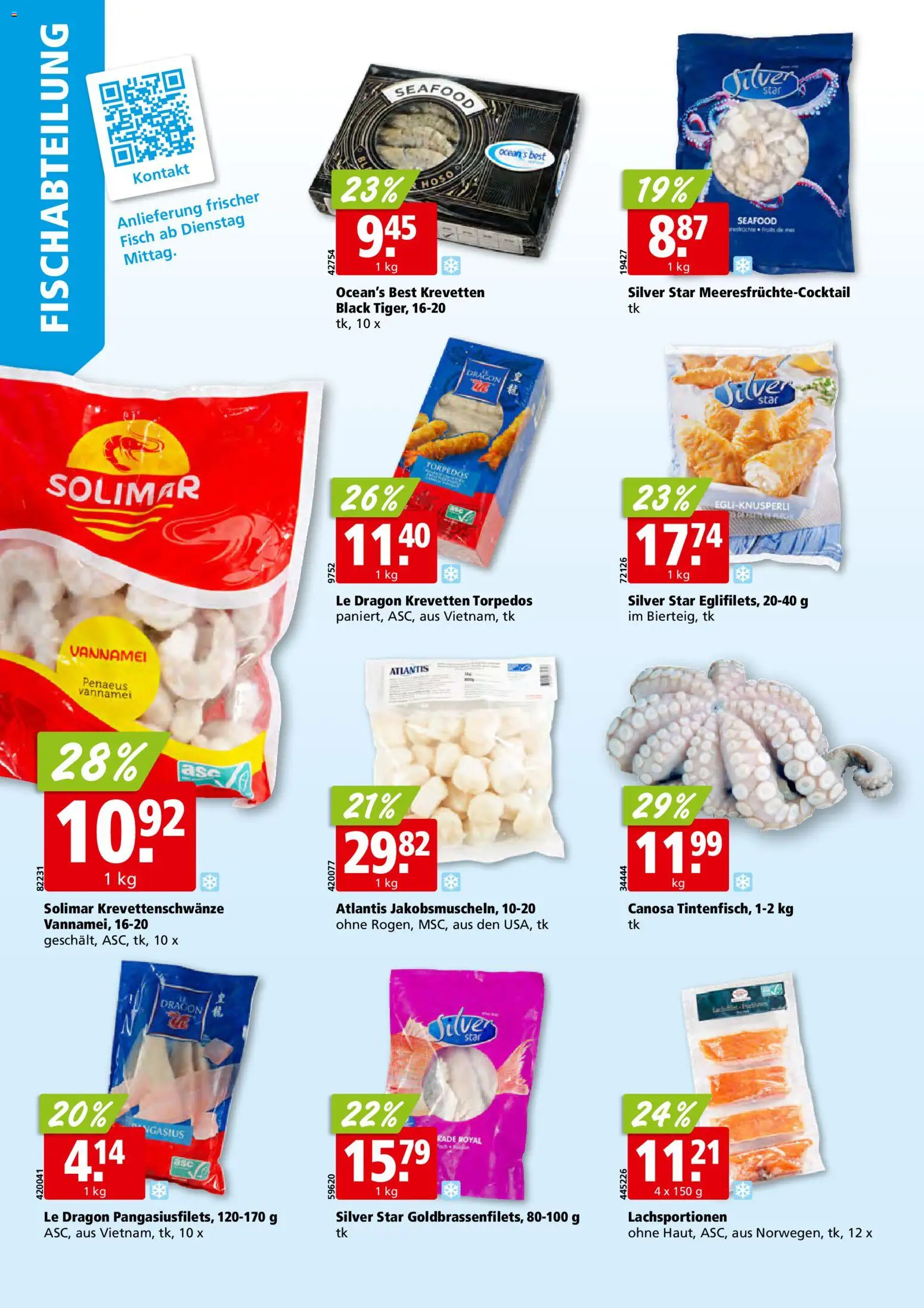 Aligro aktionen Schlieren, Gossau SG, Frauenfeld, Rapperswil-Jona, Sargans, Bern – gültig ab 26.10.2026 | Seite: 4 | Produkte: Fisch