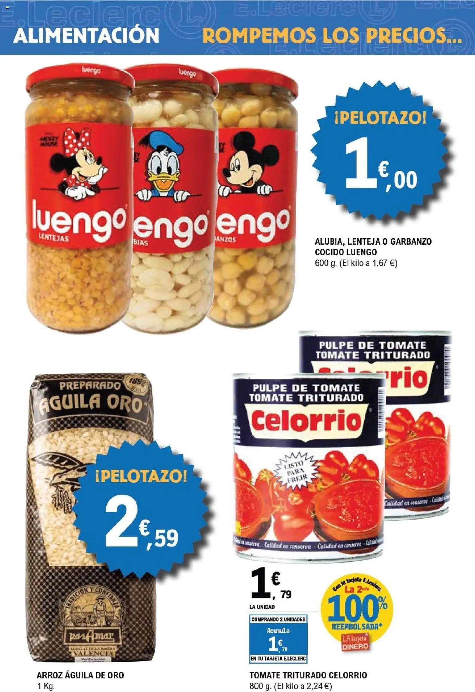 E.Leclerc Pamplona │ válido desde el 01.06.2026 | Página: 2 | Productos: Arroz, Tomate triturado