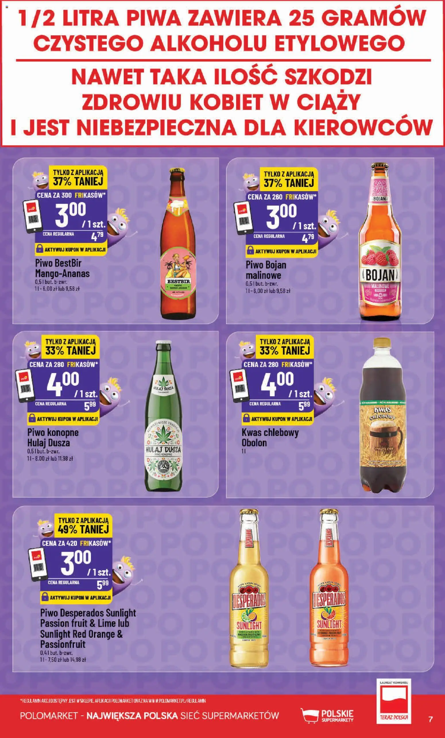 POLOmarket gazetka - Frikasowe Hity od 28.10.2026 | Strona: 7 | Produkty: Kwas chlebowy, Piwo Desperados, Piwo, Desperados