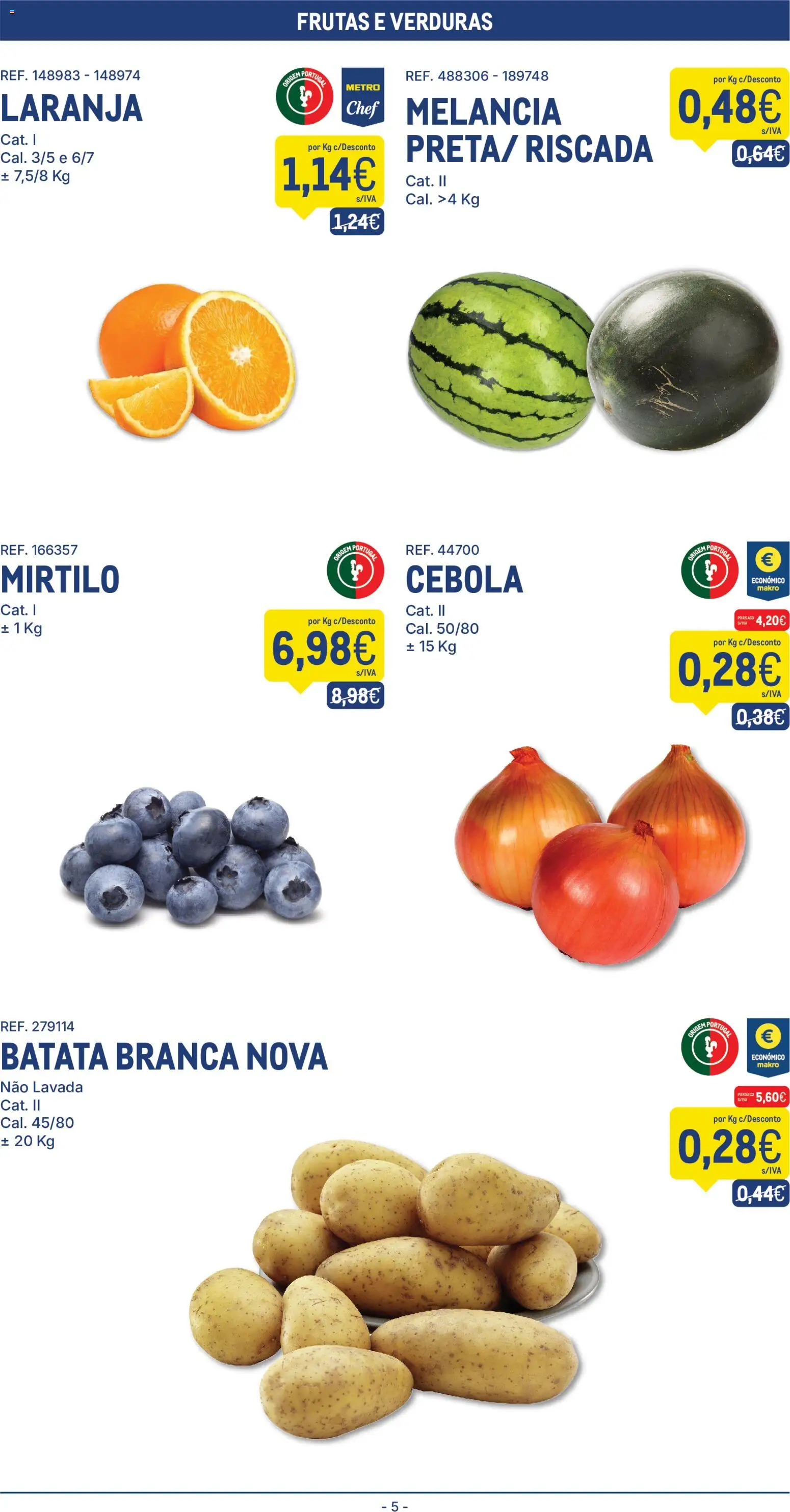Makro folheto │ válido de 23/06/2026 | Página: 5 | Produtos: Batata, Cebola, Melancia