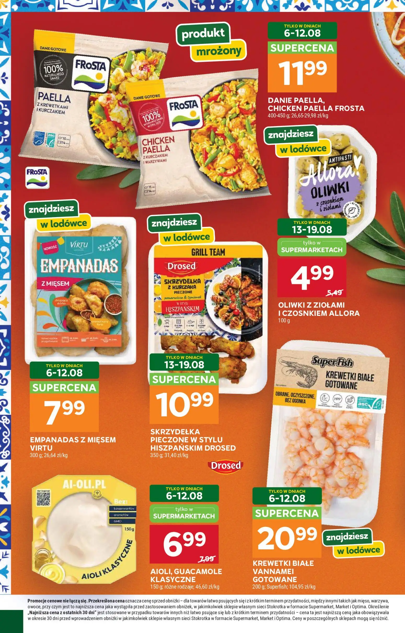 Stokrotka gazetka - Kuchnia Iberyjska od 06.08.2026 | Strona: 3 | Produkty: Stokrotka, Grill, Krewetki białe, Paella