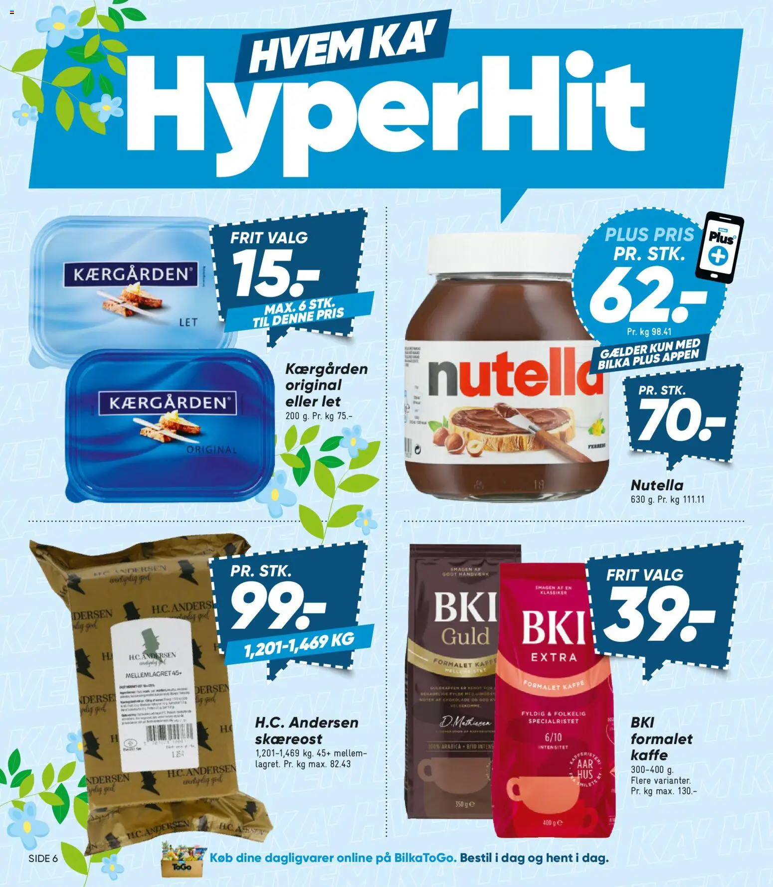 Bilka tilbudsavis – gyldig fra 22.05.2026 | Side: 6 | Produkter: Kaffe, Chokolade, Nutella
