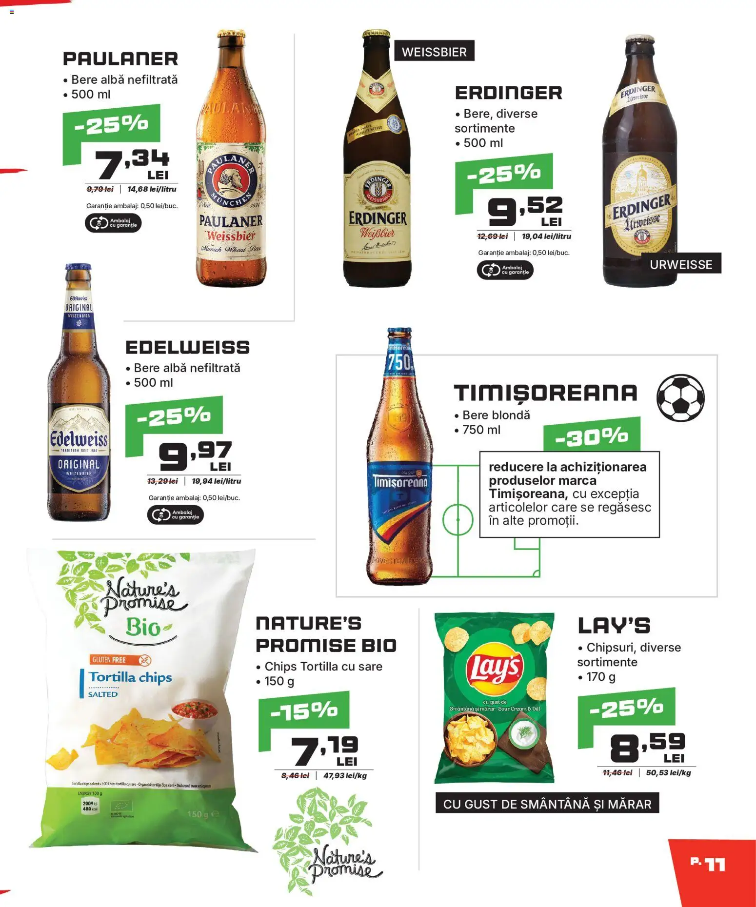 Noul catalog Mega Image – valabil de la 11.06.2026 | Pagină: 11 | Produse: Şerit ödül, Mărar, Bere, Smântână