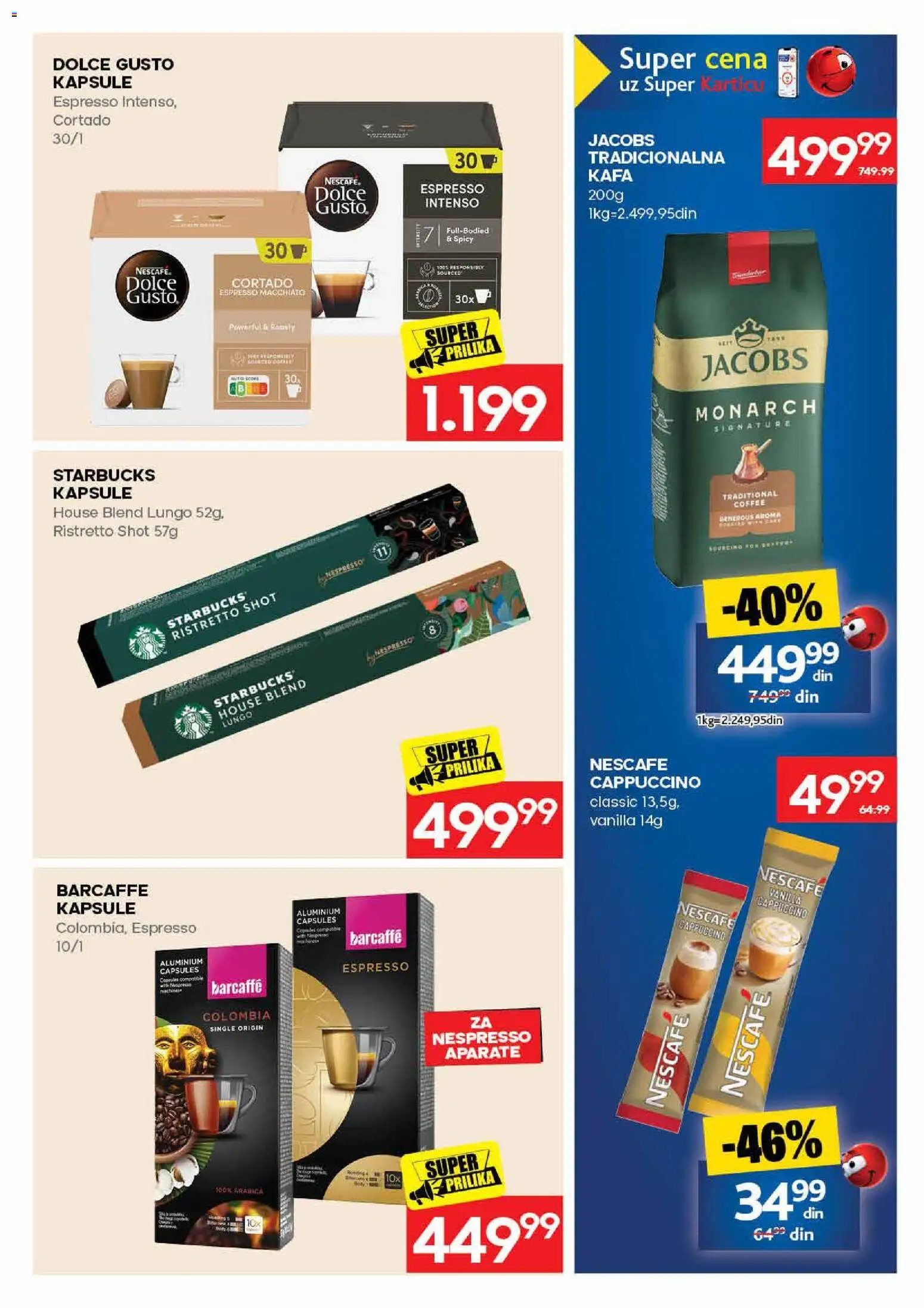 Roda katalog - važi od 31.08.2026 | Strana: 25 | Proizvode: Dolce Gusto, Kapsule, Kafa, Nespresso