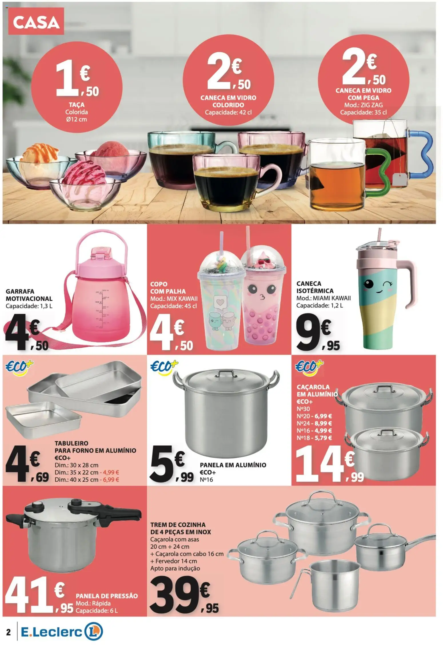 E.Leclerc folheto Não Alimentar │ válido de 07.05.2026 | Página: 2 | Produtos: Forno, Cabo, Caneca, Panela