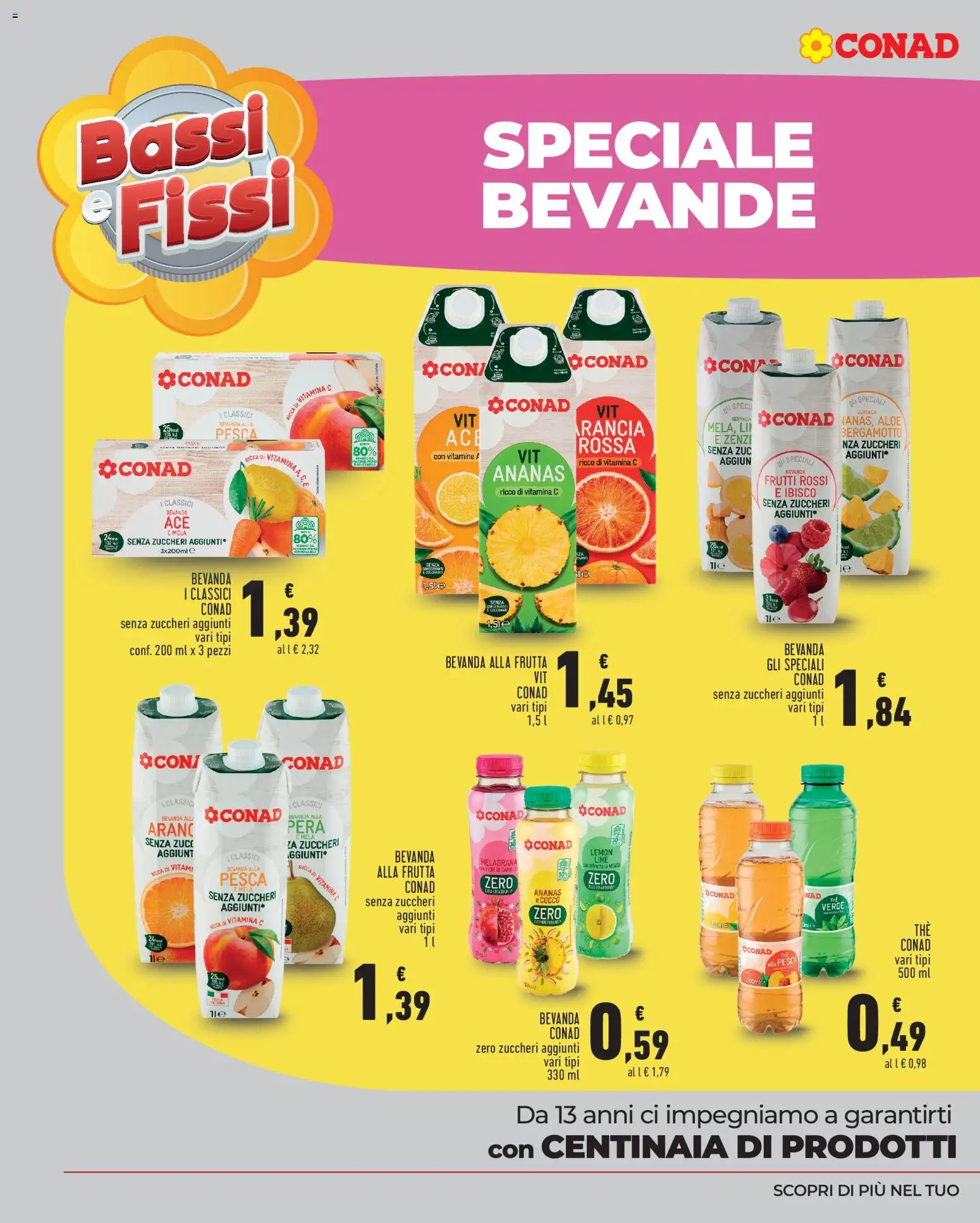 Volantino Conad del 22/07/2026 | Pagina: 4 | Prodotti: Frutta, Limone, Pera, The