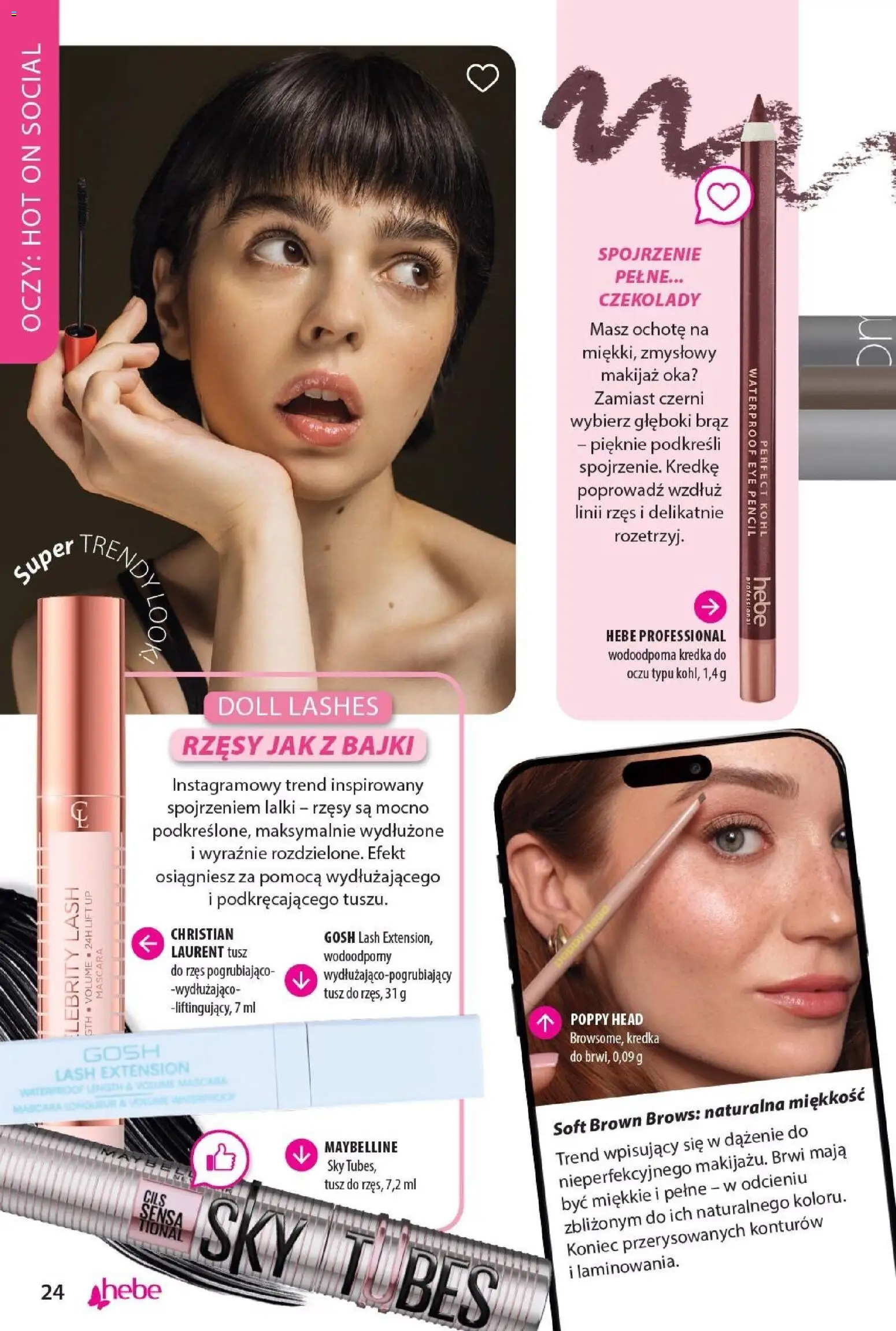 Hebe gazetka - Katalog od 22.09.2026 | Strona: 24 | Produkty: Czekolady, Makijaż, Kredka do oczu