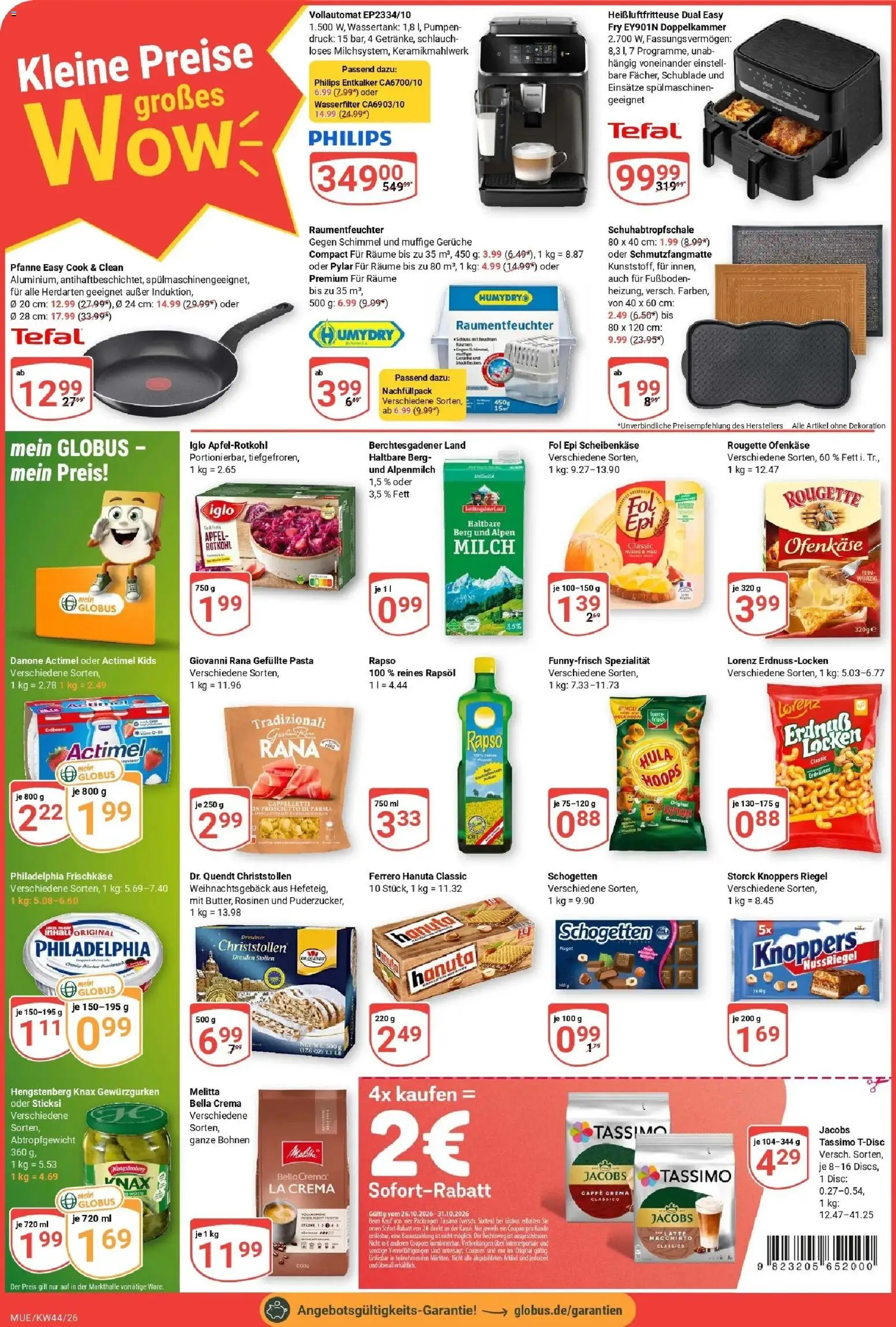 Globus Prospekt Mühldorf (ab 26.10.2026) » Angebote online | Seite: 2 | Produkte: Melitta, Rapsöl, Äpfel, Tassimo