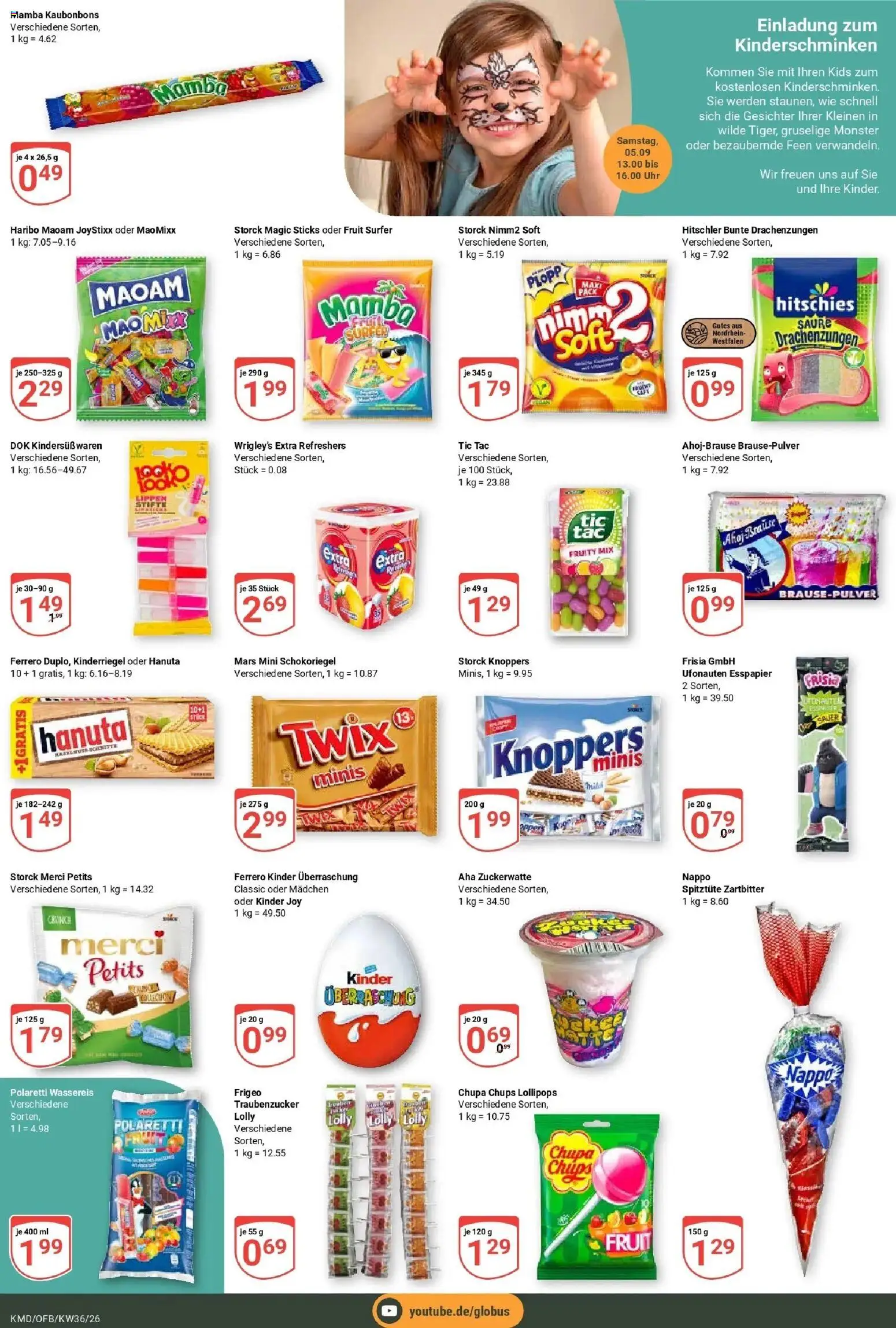 Globus Prospekt Köln (ab 31.08.2026) » Angebote online | Seite: 20 | Produkte: Mars, Knoppers, Chips, Uhr