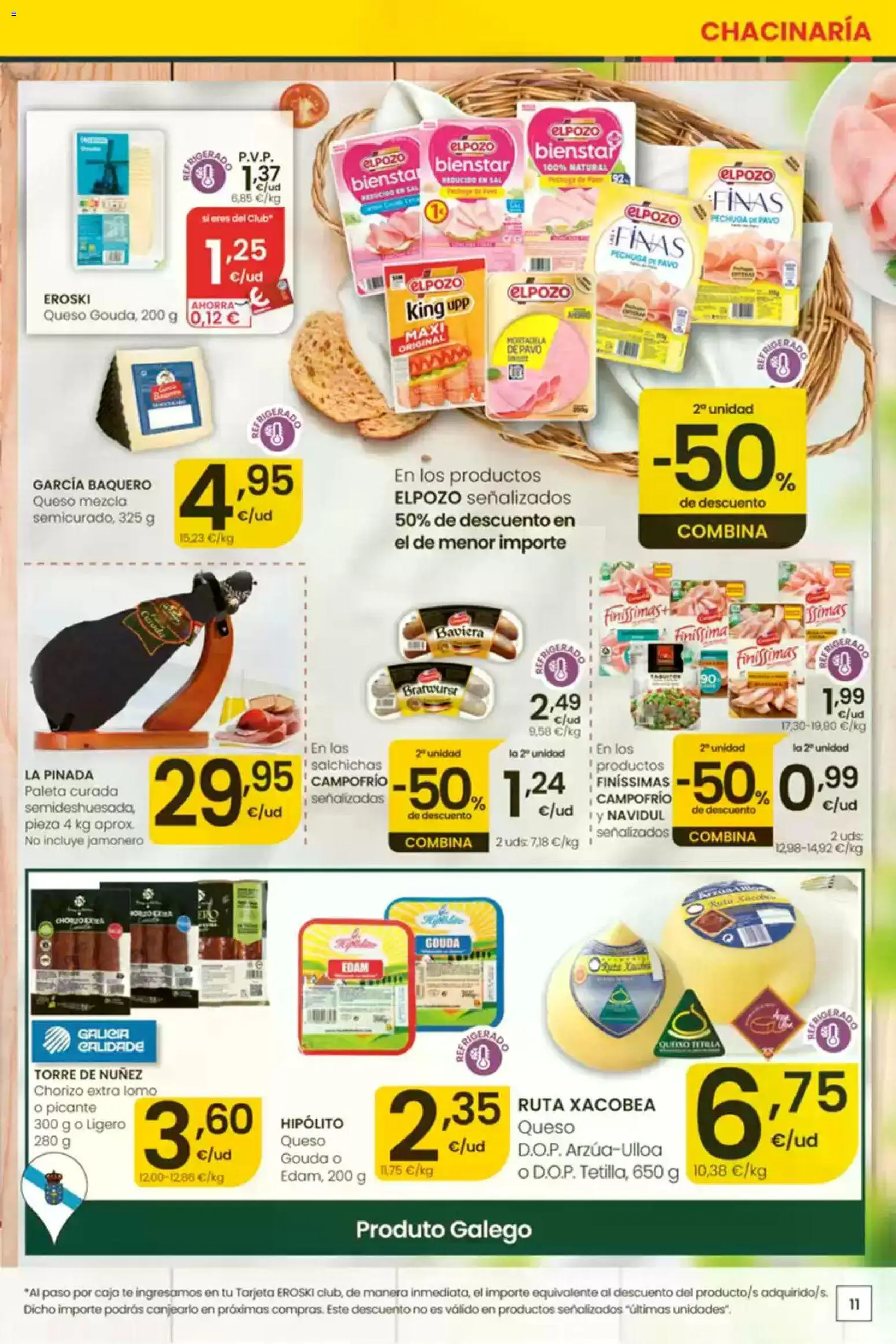 Eroski É bo que sexa de aquí │ válido desde el 30/07/2026 | Página: 11 | Productos: Queso, Té, Queso Gouda, Caja