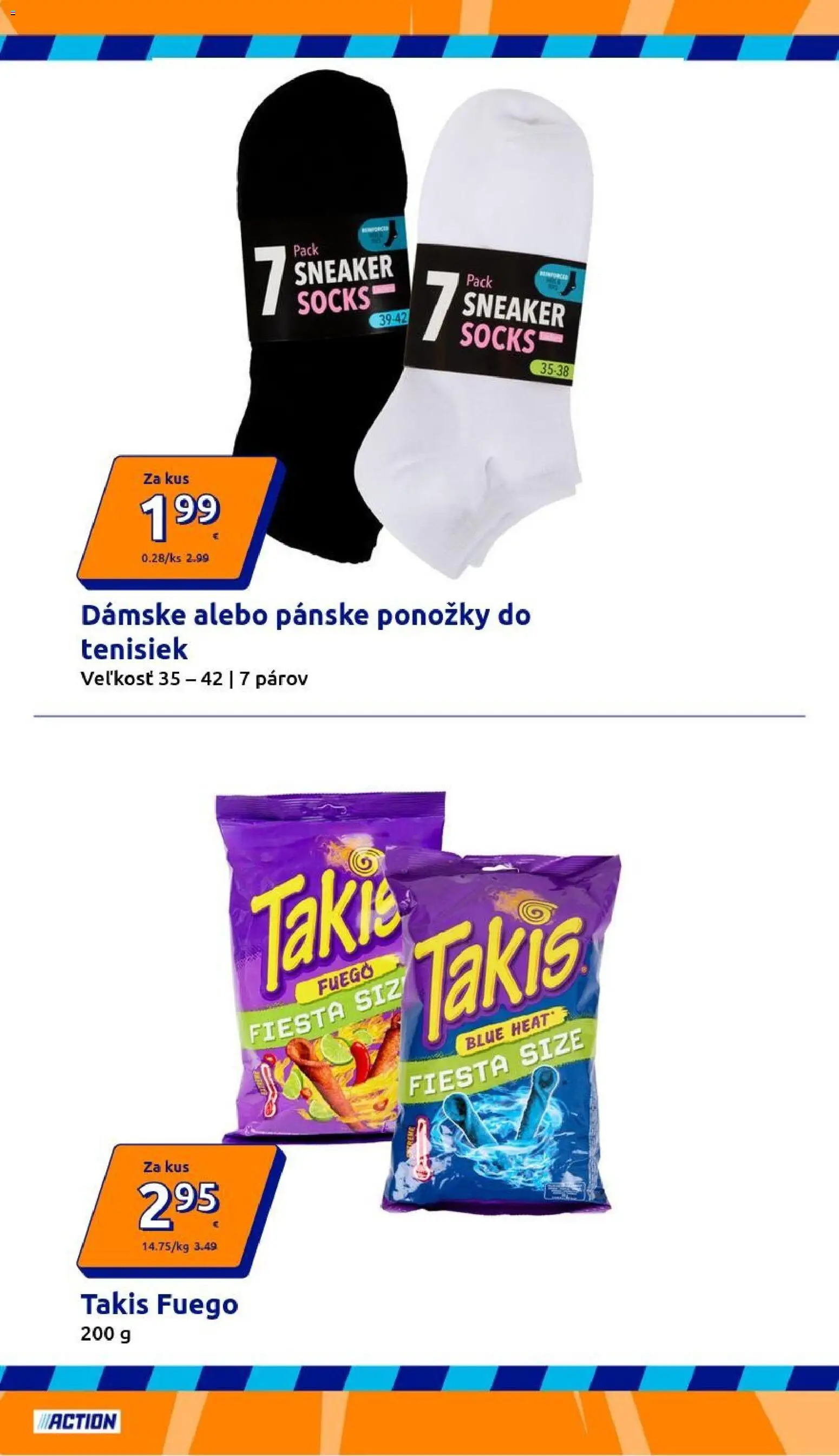 Nové Action akcie – leták je platný od 20.05.2026 | Strana: 10 | Produkty: Ponožky
