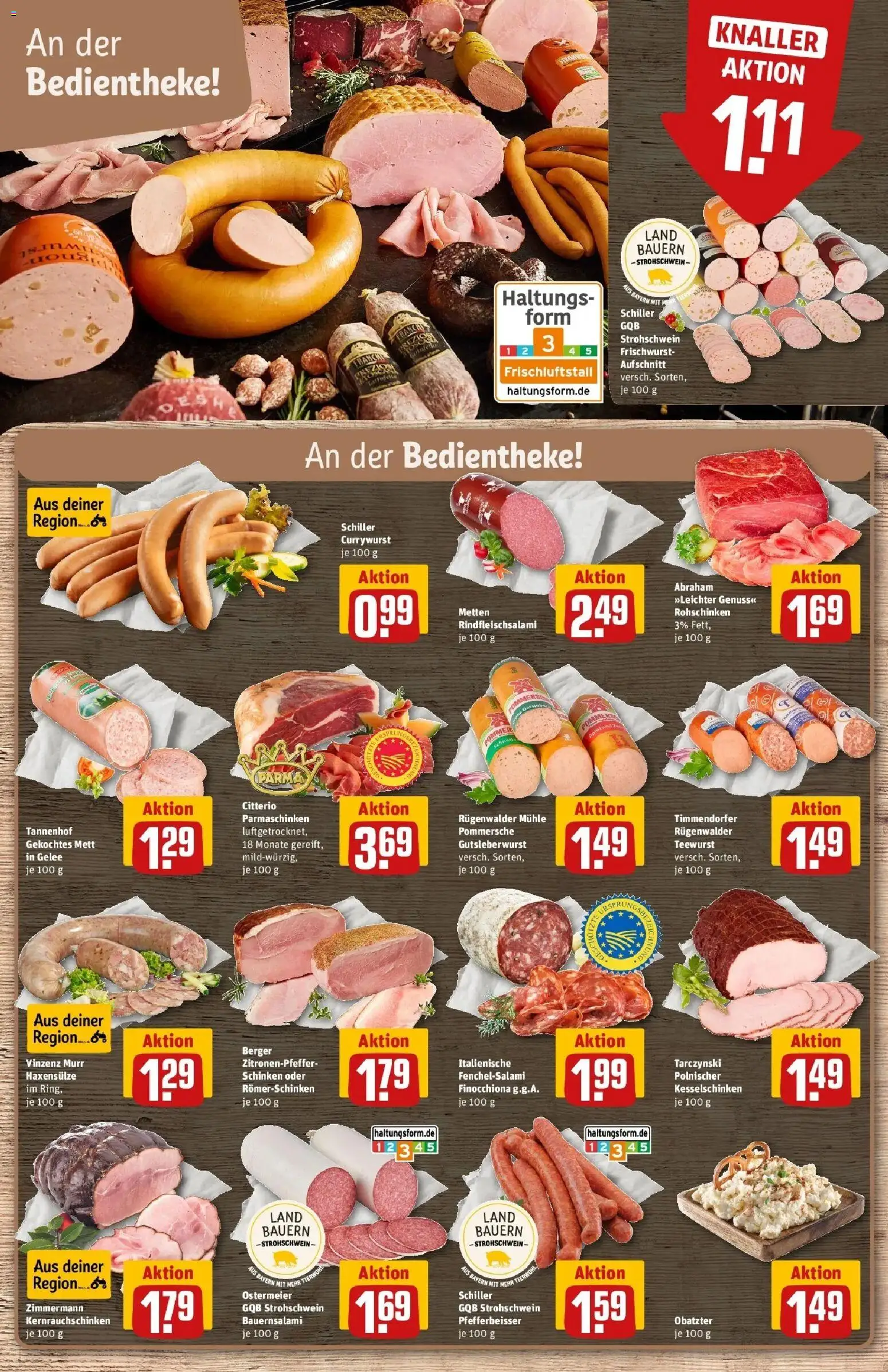 REWE Prospekt ab 10.08.2026 zum Blättern » Angebote | Seite: 8 | Produkte: Mühle, Schinken
