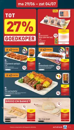 Aldi folder week 27 - Voorbeeld van een folder van Aldi, geldig van 29/06/2026 | Pagina: 5 | Producten: Zalm, Gewicht, Brood