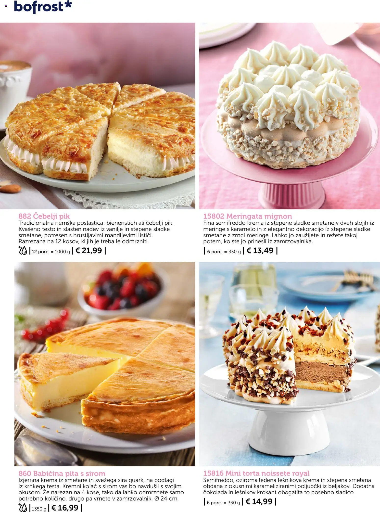 Novi Bofrost katalog ponudbe – veljaven od 01.10.2026 | Stran: 76 | Izdelki: Torta, Krema, Cokolada, Smetana