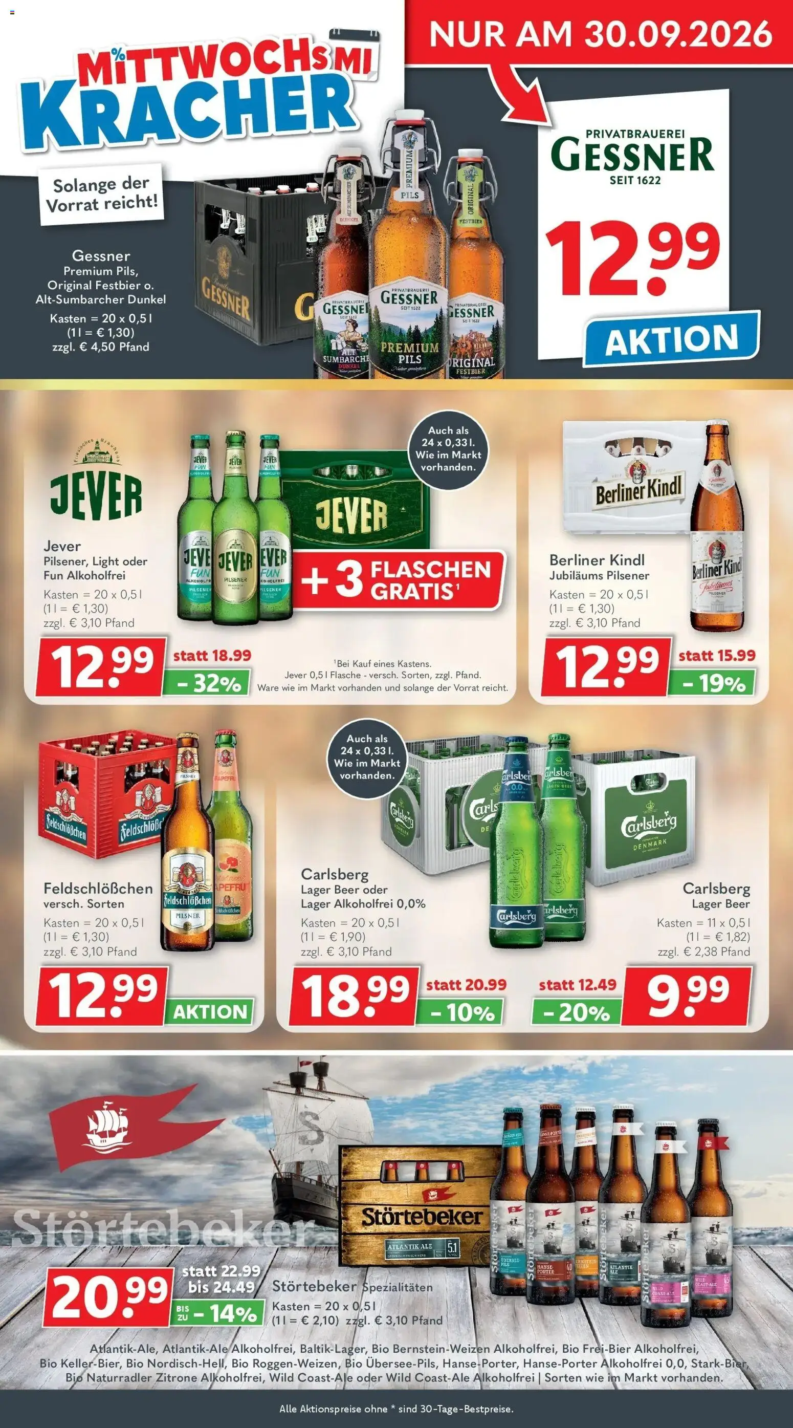 Getränkeland Prospekt Neustrelitz (ab 28.09.2026) zum Blättern | Seite: 2 | Produkte: Carlsberg, Spezialitäten, Pils, Jever