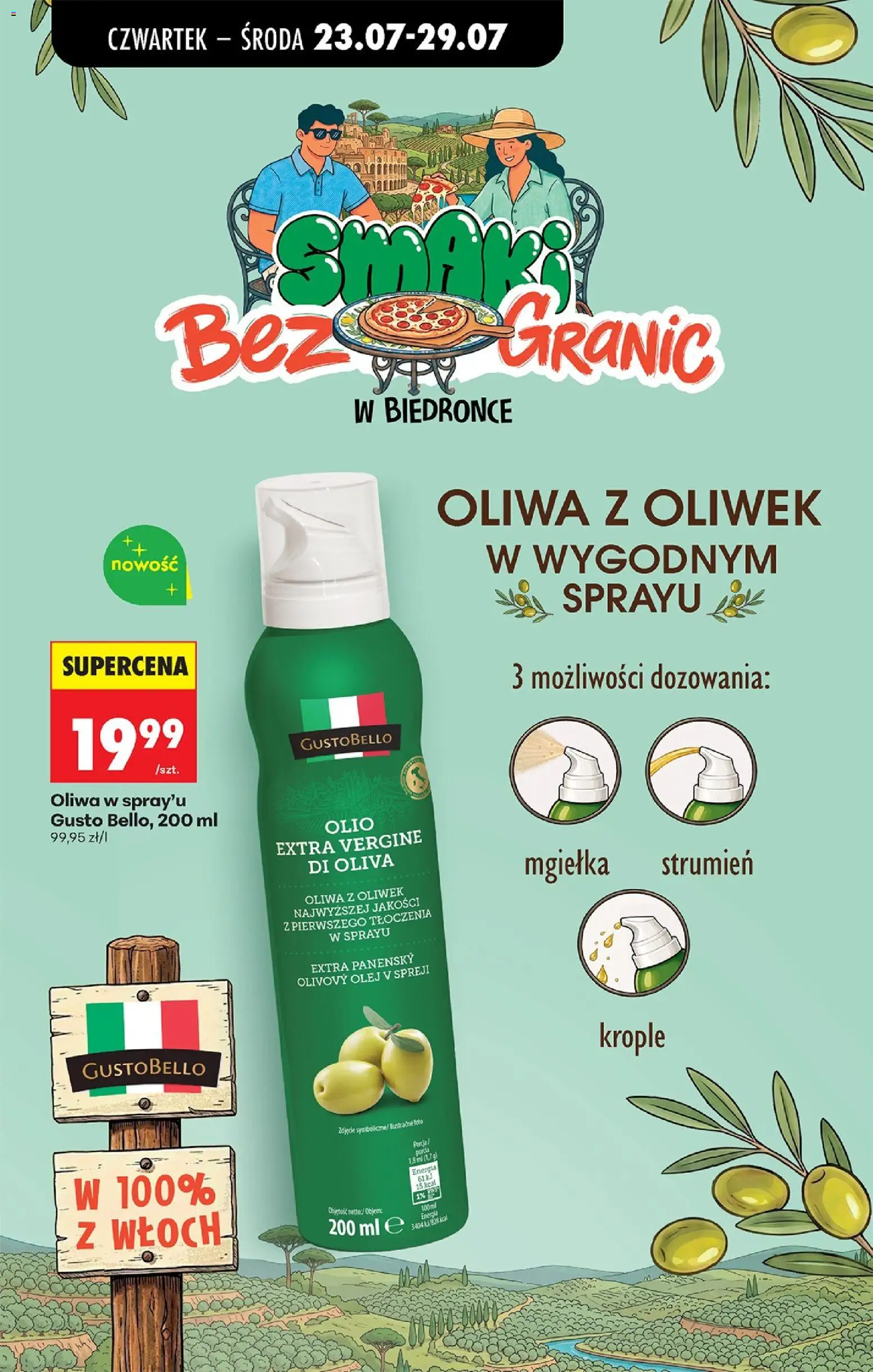 Biedronka Polsko leták - Codziennie niskie ceny od 23.07.2026 | Strana: 68 | Produkty: Olivový olej, Olej, Extra panenský olivový olej