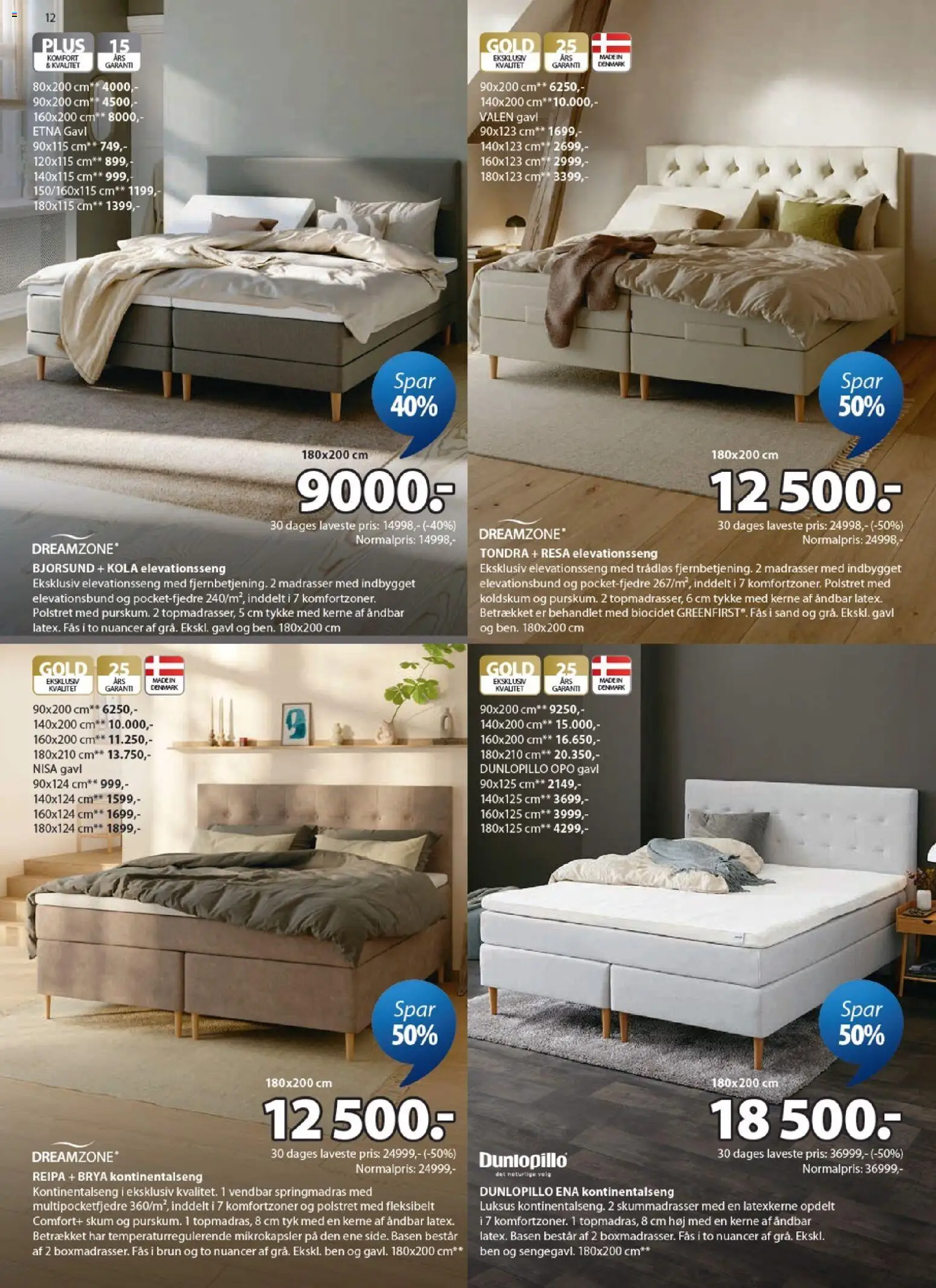 JYSK tilbudsavis – gyldig fra 15.05.2026 | Side: 12 | Produkter: Elevationsseng