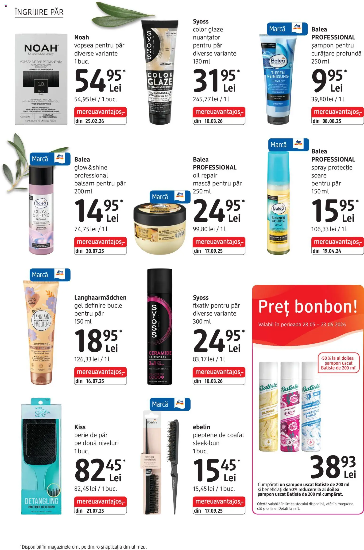 Noul catalog DM drogeriemarkt – valabil de la 28.05.2026 | Pagină: 14 | Produse: Cameră, Vopsea, Șampon, Vopsea de păr