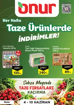04.06.2026 tarihinden itibaren geçerli olan Onur Market kataloğu önizlemesi