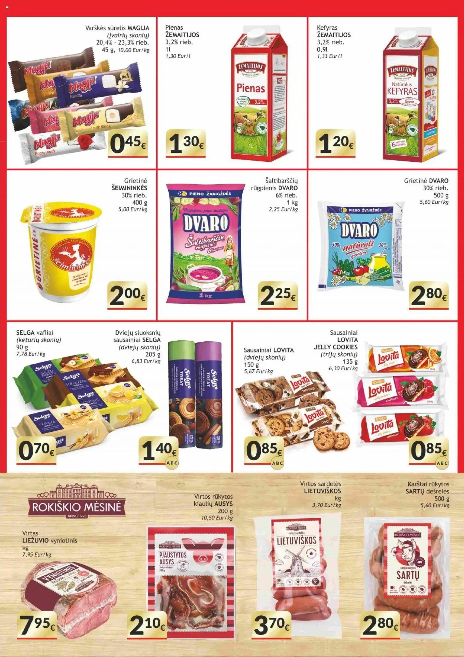 Koops akcijos nuo 2026.07.13 | Puslapis: 3 | Prekių: Sūrelis, Pienas, Grietinė, Vafliai
