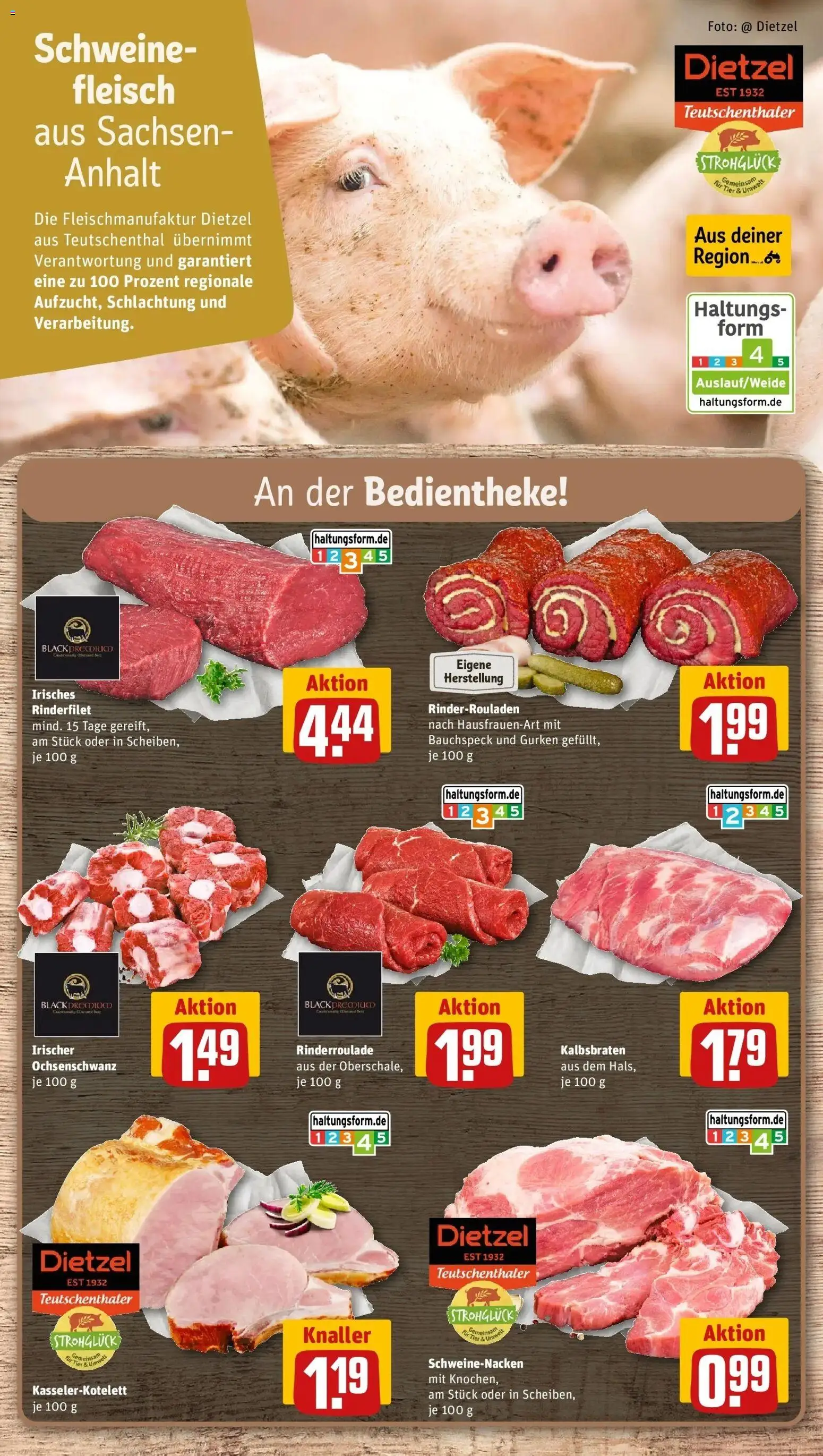 REWE Prospekt ab 26.10.2026 zum Blättern » Angebote | Seite: 8 | Produkte: Rinderrouladen, Rinderfilet, Schweinenacken, Fleisch