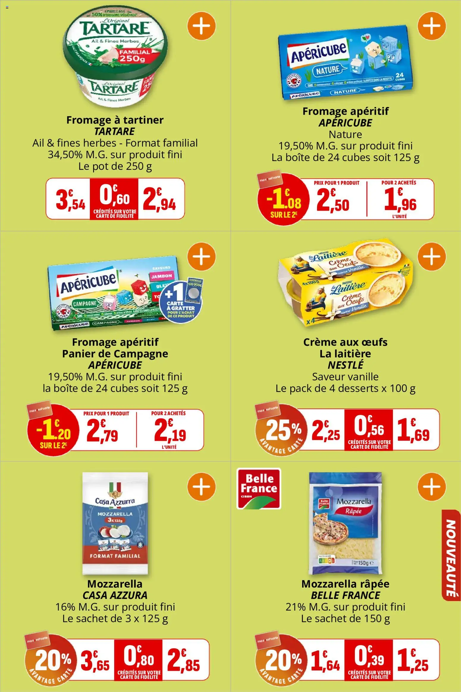 {H1} | Page: 10 | Produits: Apéritif, Crème aux œufs, Vanille, Panier