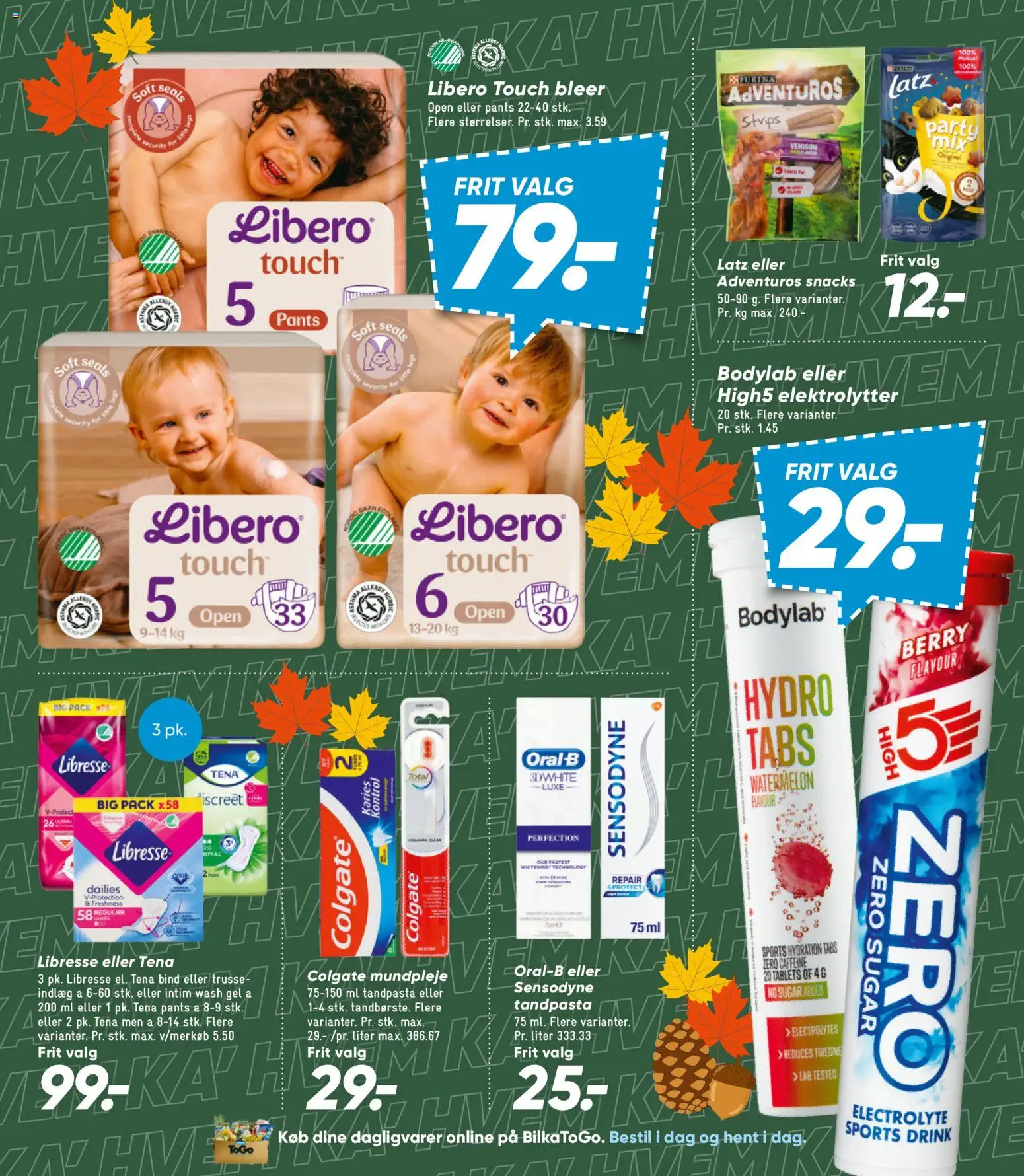 Bilka tilbudsavis – gyldig fra 23/10/2026 | Side: 43 | Produkter: Dagligvarer, Tandpasta, Snacks, Tablets