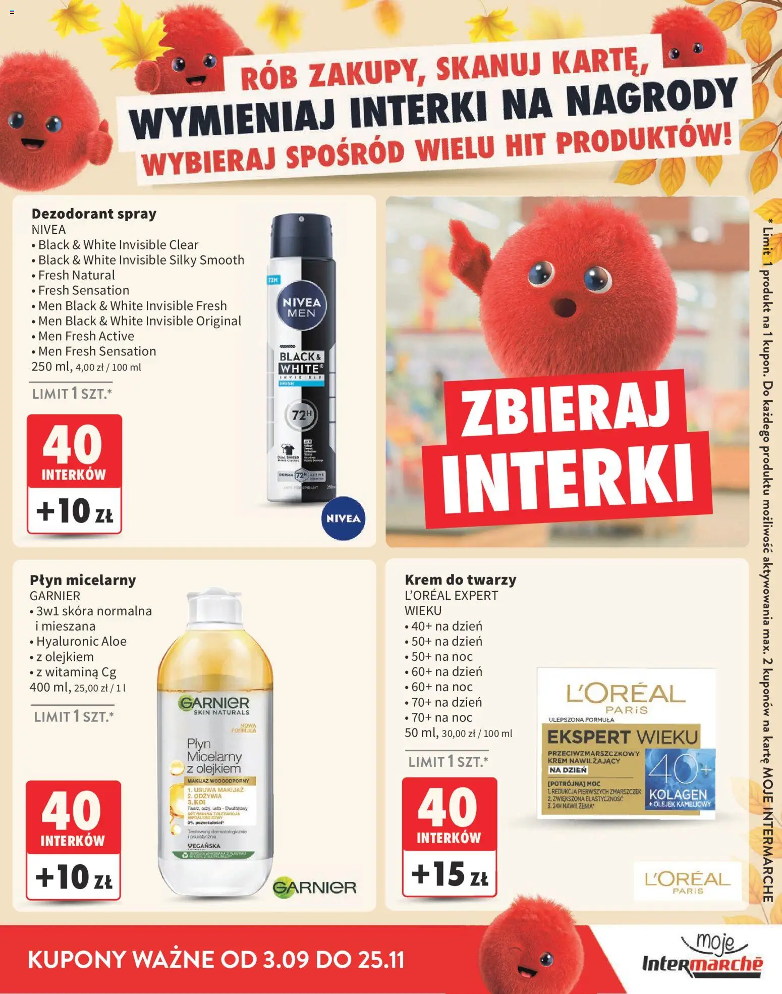 Intermarche gazetka - Interki od 03.09.2026 | Strona: 27 | Produkty: Płyn micelarny, Garnier, Krem, Krem do twarzy