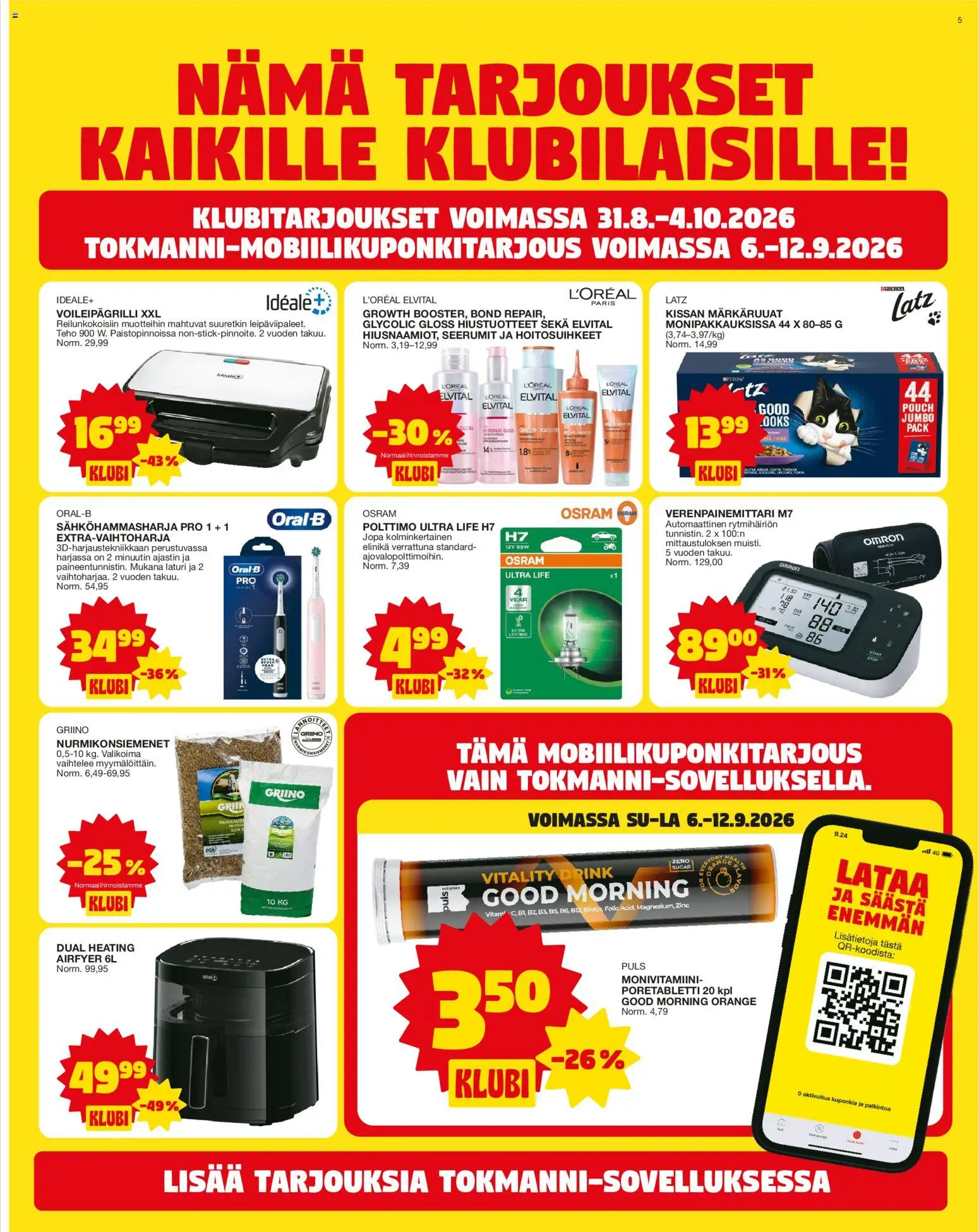 Tokmanni tarjoukset – voimassa 07/09/2026 alkaen | Sivu: 5