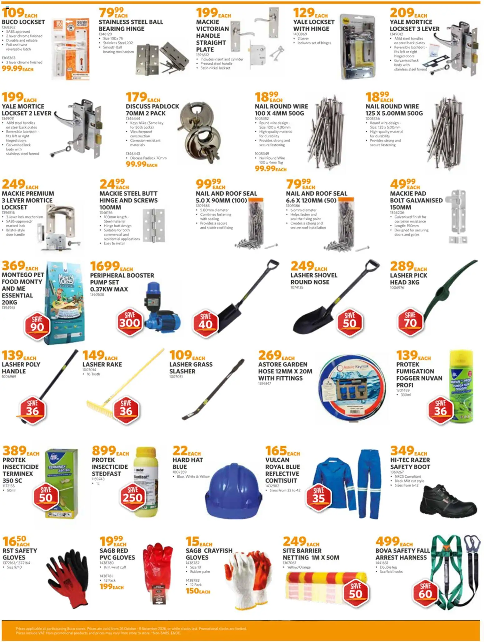 New BUCO catalogue – valid from 26/10/2026 | Page: 3 | Products: Hat, Gloves, Plate, Lock