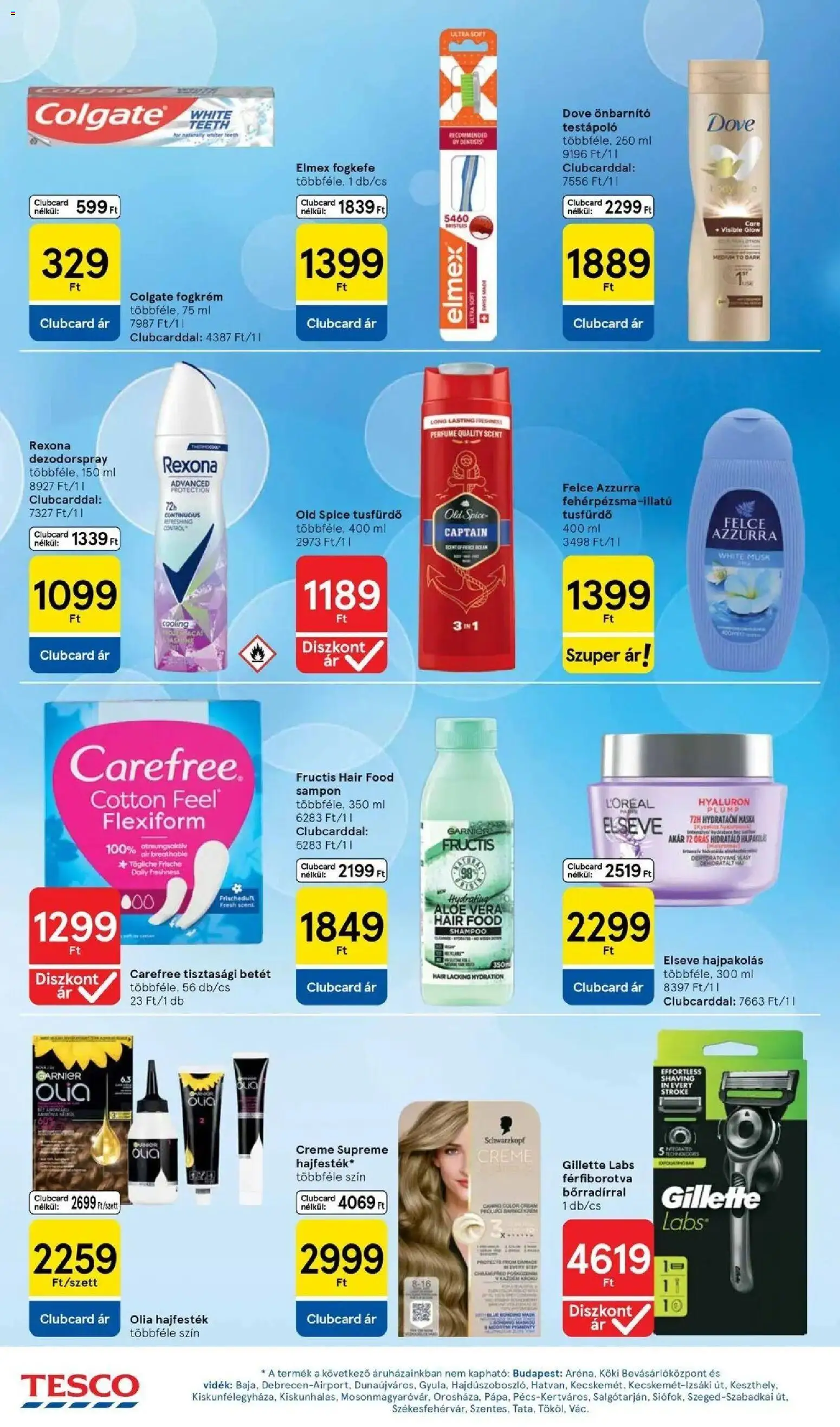 Tesco akciós ujság - amely érvényes a következő dátumtól: 2026.08.18. | Oldal: 32 | Termékek: Colgate, Dove, Elmex, Fogkefe