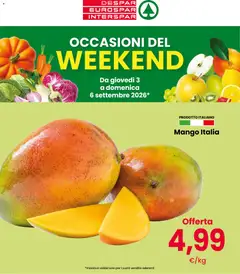 Anteprima del volantino Despar volantino Weekend valido a partire dal 03/09/2026