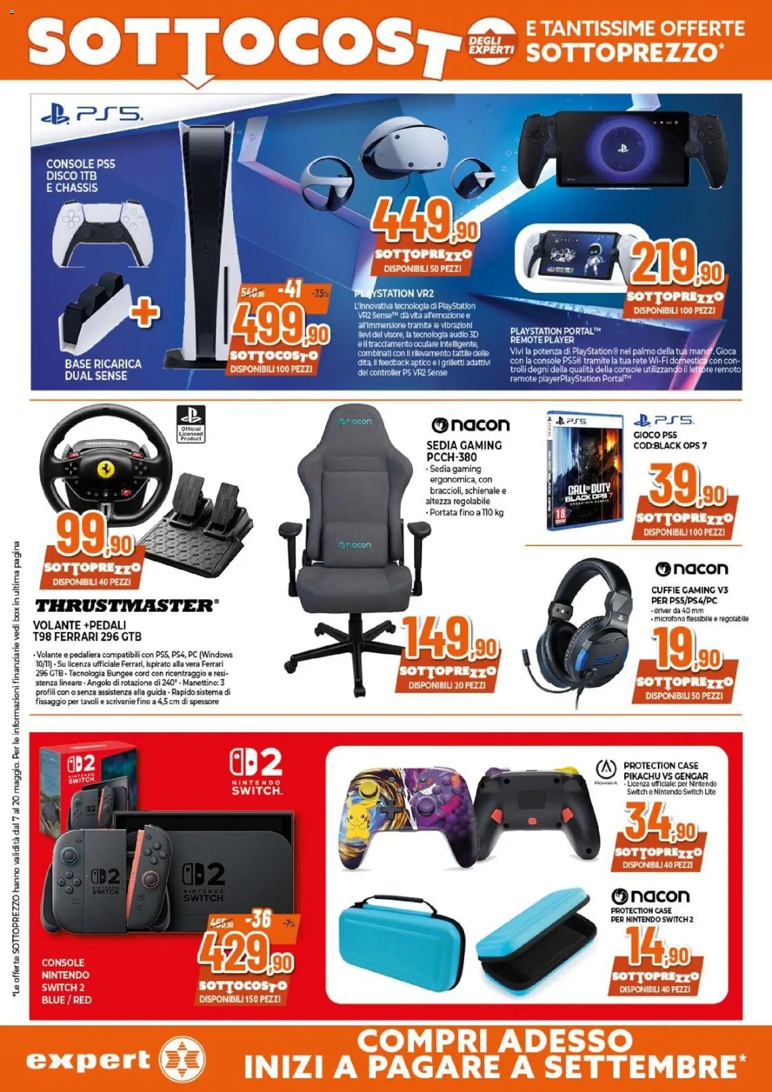 Volantino Expert del 07.05.2026 | Pagina: 16 | Prodotti: Cuffie, Playstation, Gioco, Disco
