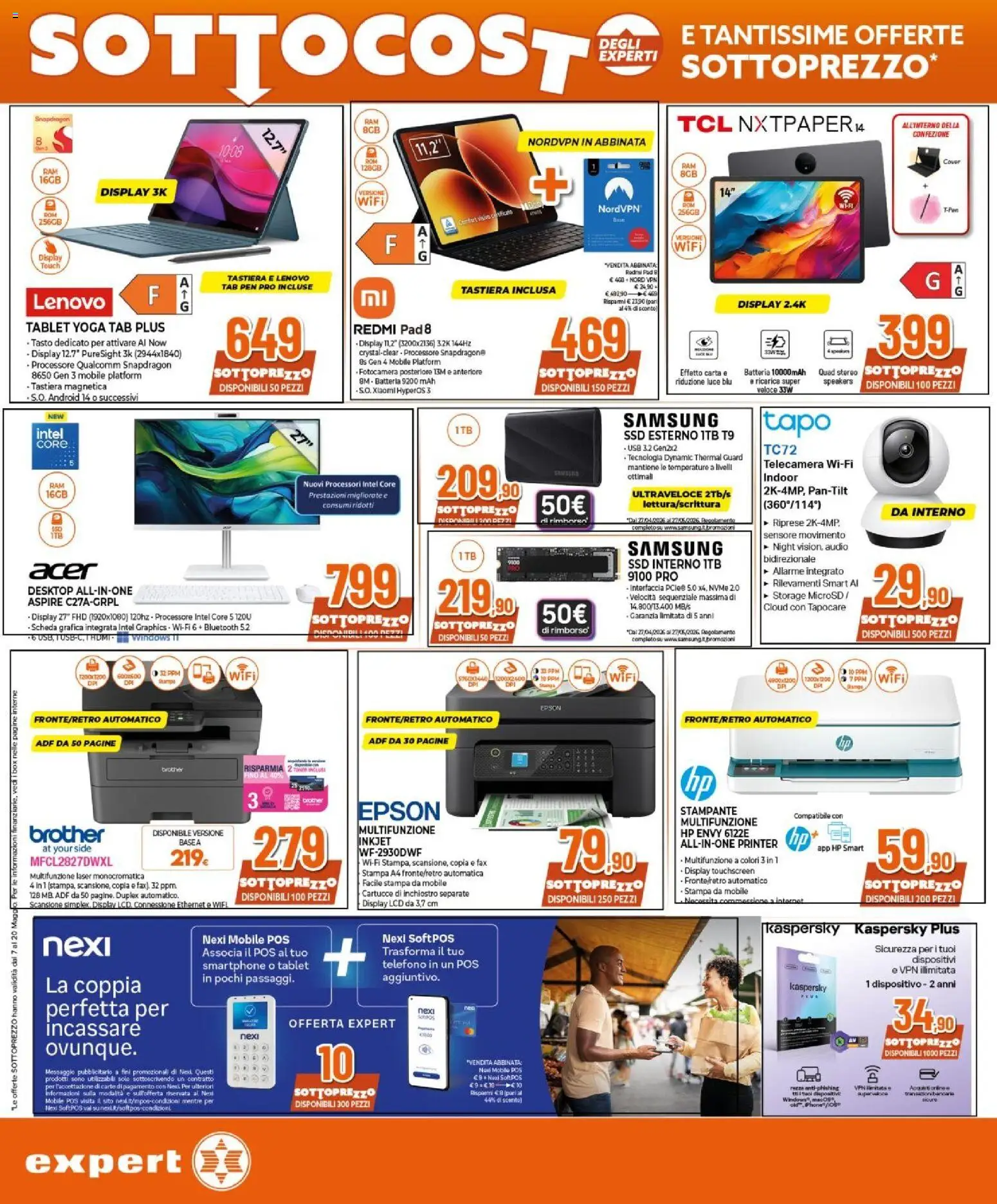 Volantino Expert del 07.05.2026 | Pagina: 17 | Prodotti: Smartphone, Tablet, Fotocamera, Batteria