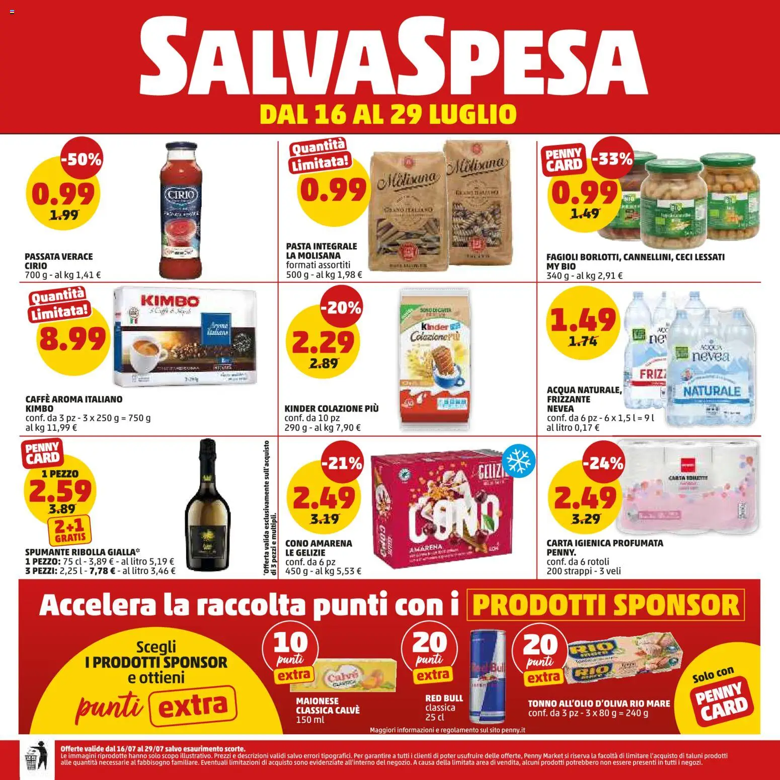 Volantino PENNY del 16/07/2026 | Pagina: 20 | Prodotti: Fagioli, Pomodoro, Tonno, Macinato