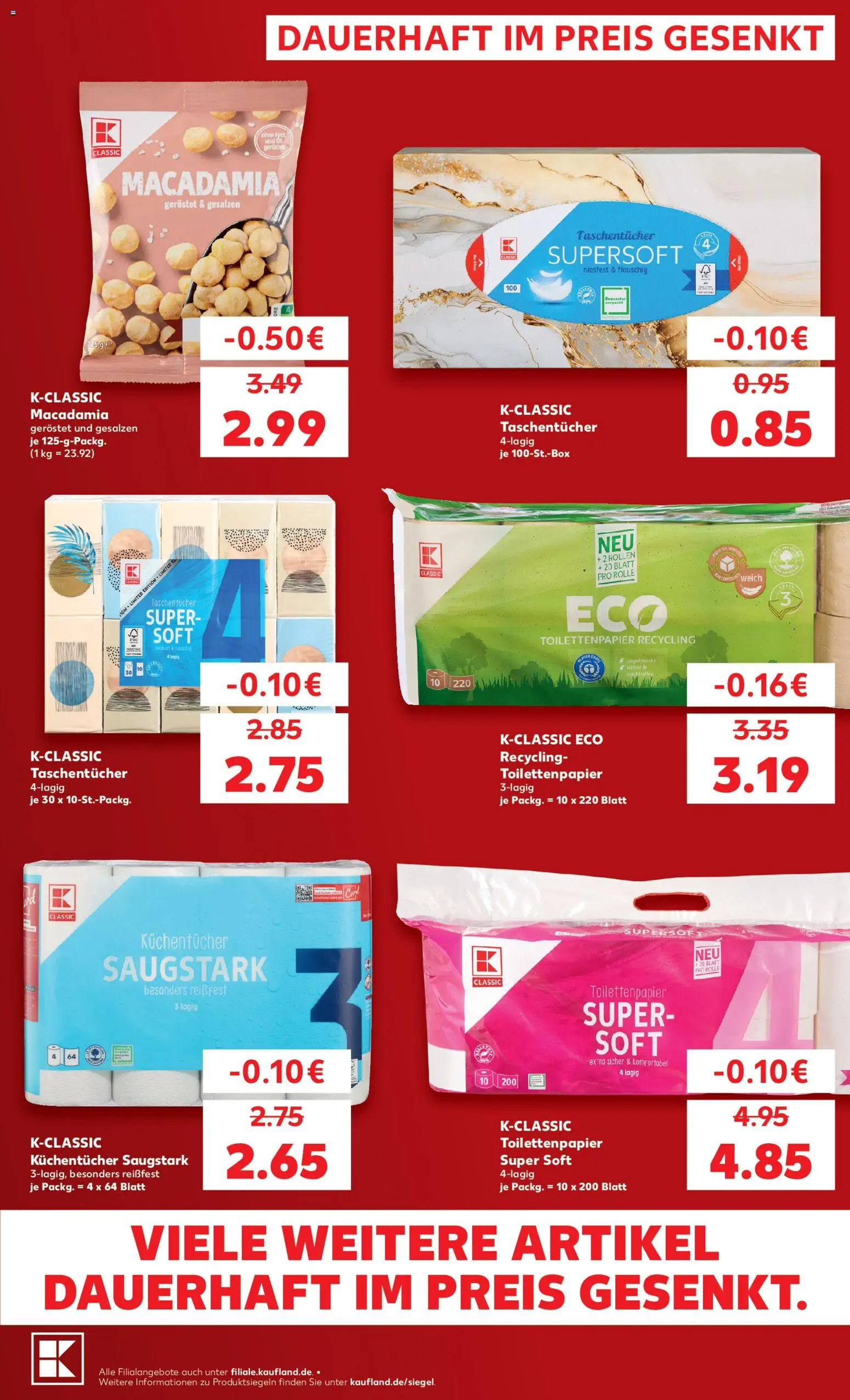 Kaufland Německo leták - Dauerhaft im Preis gesenkt od 01.10.2026 | Strana: 9
