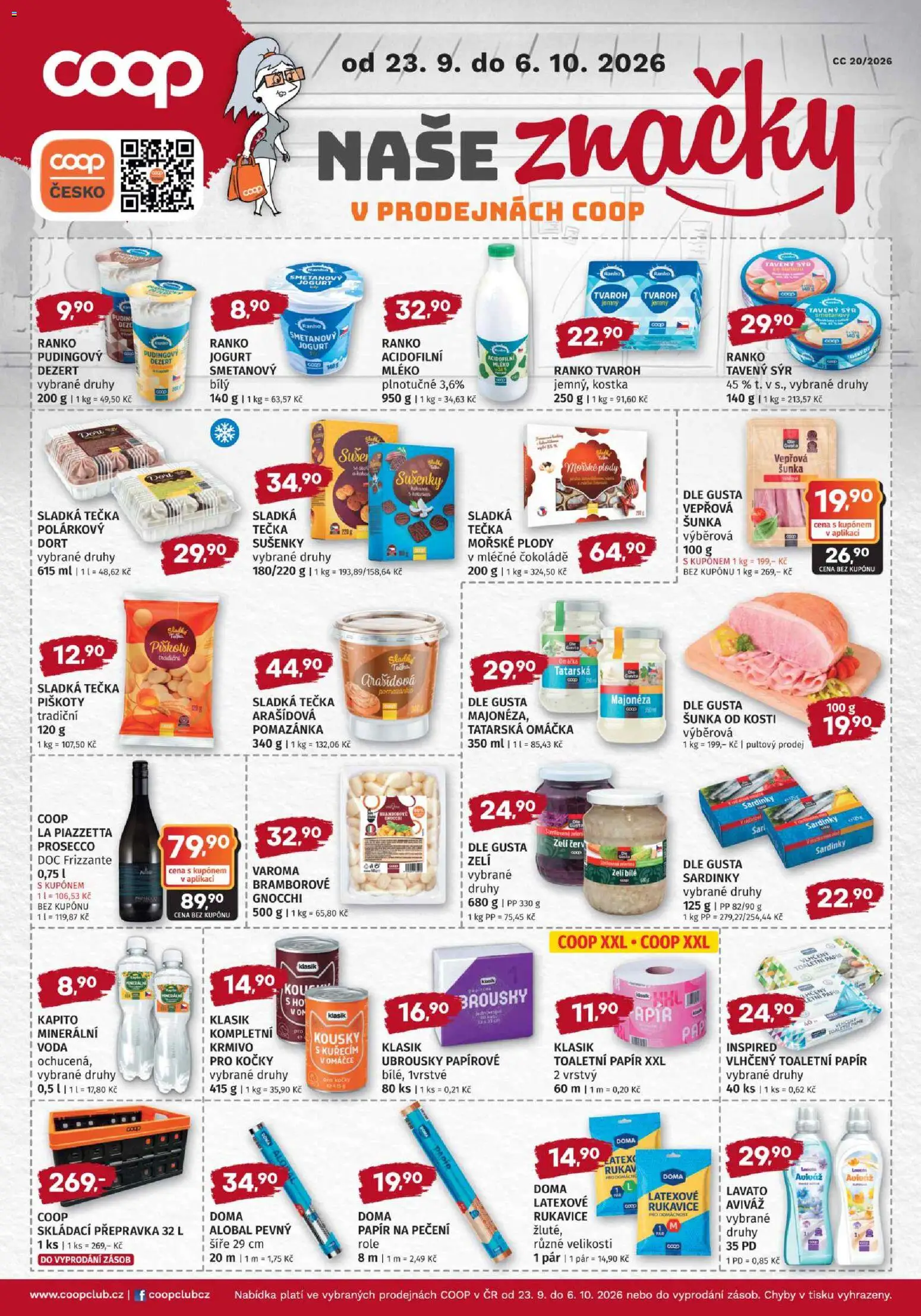 Konzum leták od 23.09.2026 | Strana: 5 | Produkty: Sýr, Tvaroh, Alobal, Majonéza