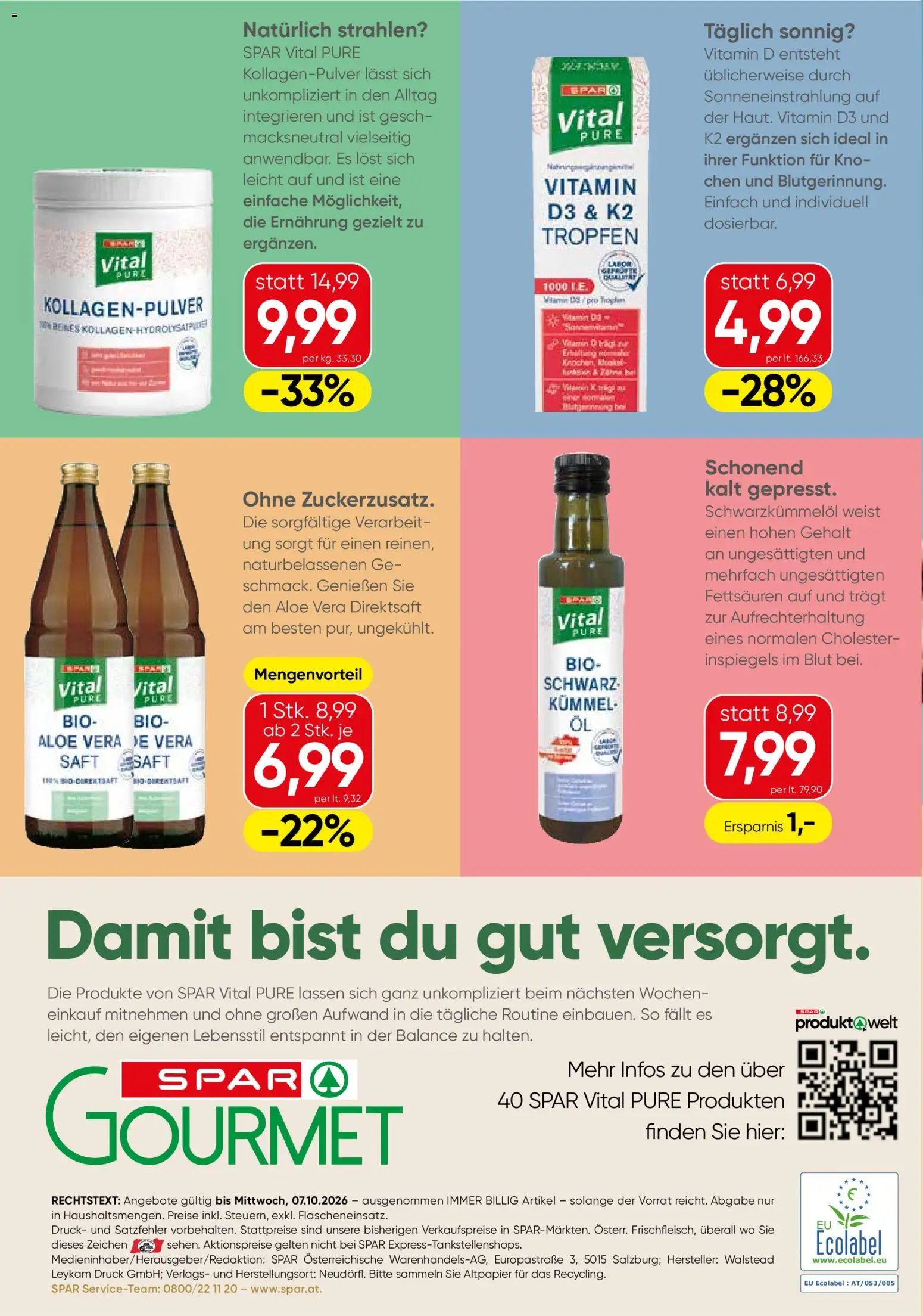 SPAR Gourmet Flugblatt gültig ab 24.09.2026 | Seite: 4 | Produkte: Saft