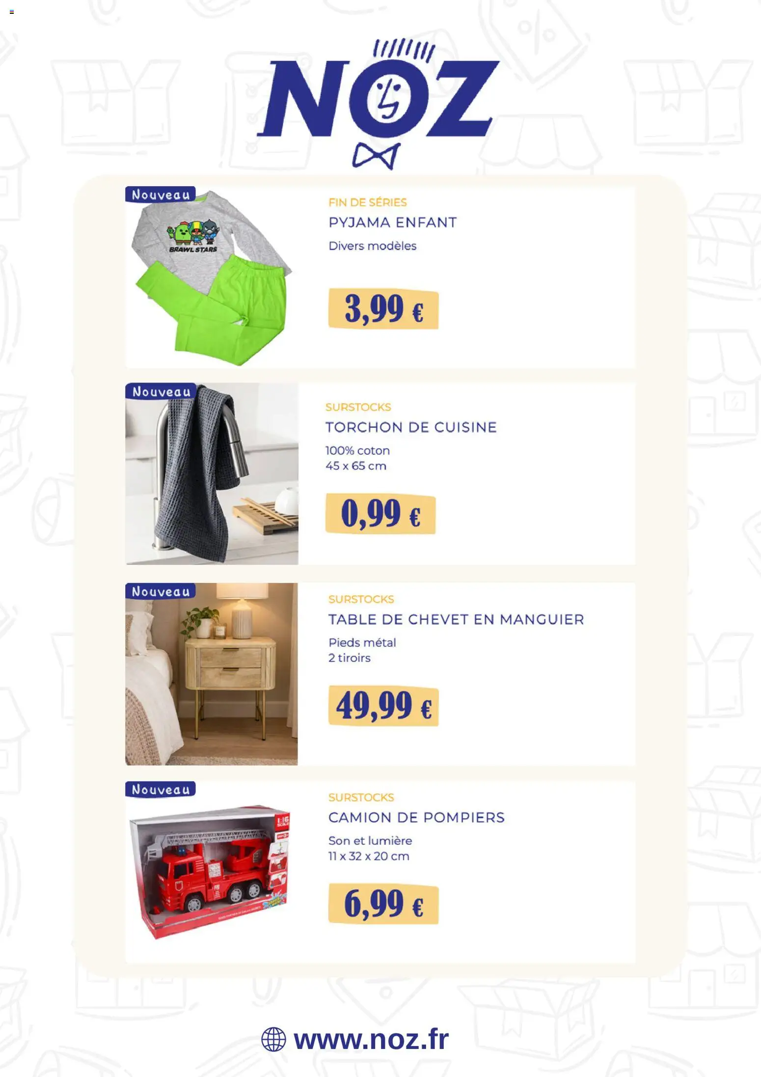 {H1} | Page: 4 | Produits: Coton, Pyjama enfant, Table de chevet, Table
