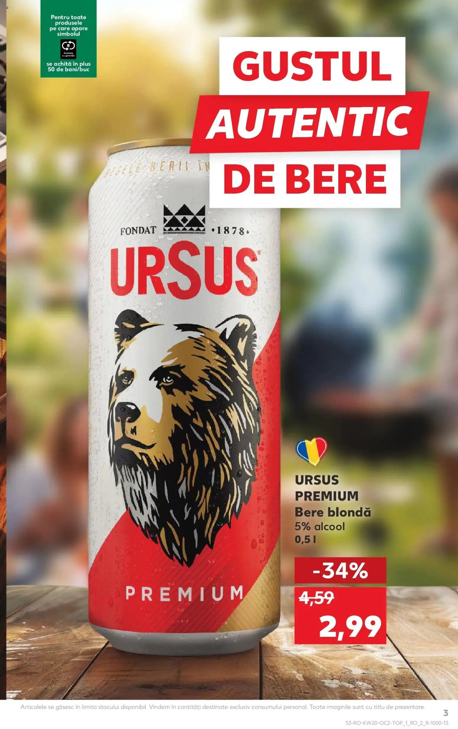 Noul catalog Kaufland – valabil de la 13.05.2026 | Pagină: 3 | Produse: Bere