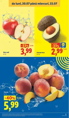 Ofertele Lidl valabile de la 20.07.2026 | Pagină: 5 | Produse: Mere, Roșii, Avocado