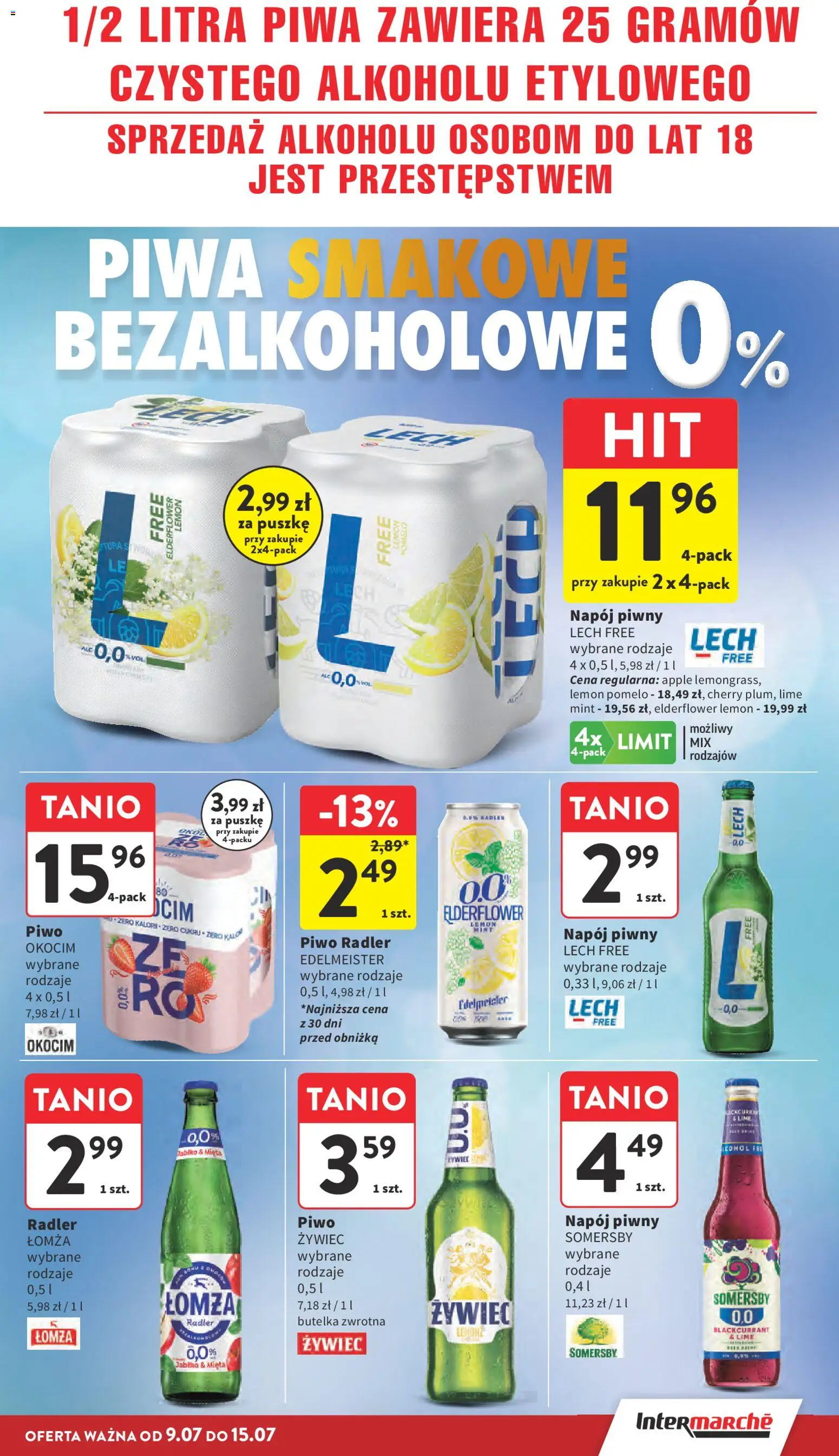 Intermarche gazetka od 09.07.2026 | Strona: 29 | Produkty: Pomelo, Mięta, Piwo, Somersby