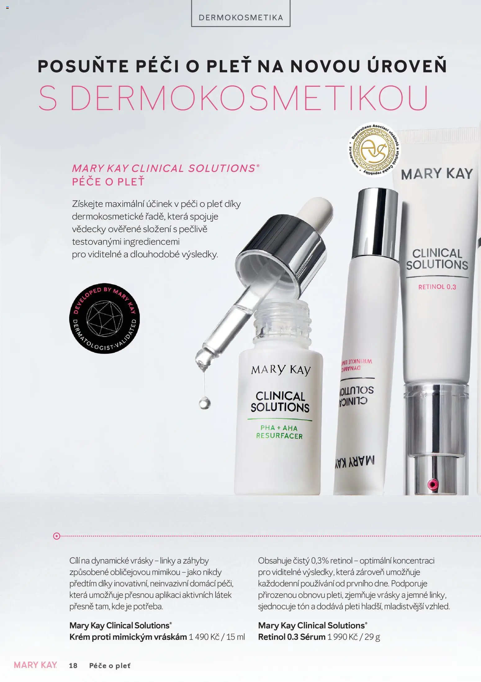 Mary Kay kniha o kráse od 01.07.2026 | Strana: 18 | Produkty: Sérum, Krém