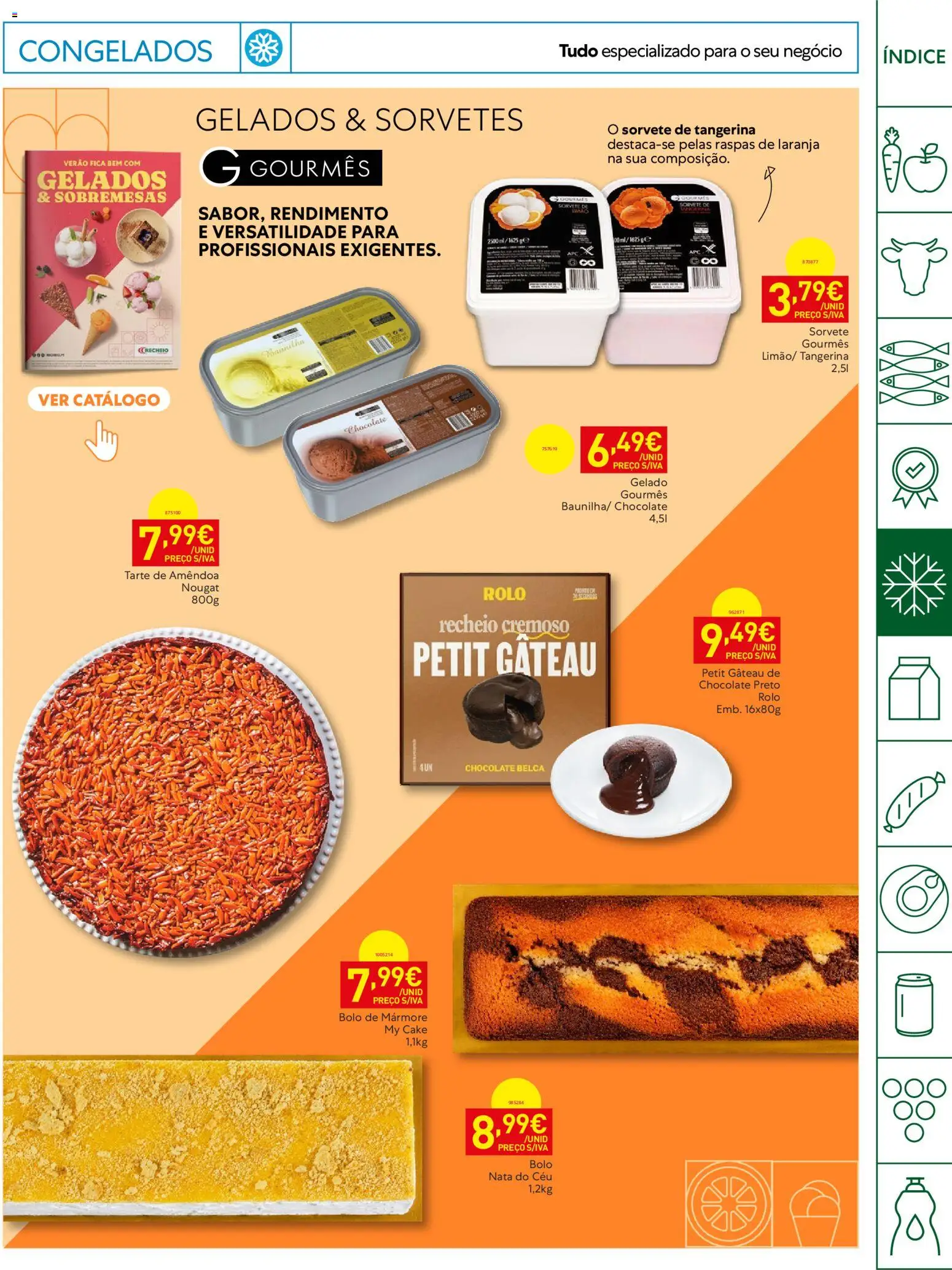 Recheio Horeca │ válido de 04/08/2026 | Página: 15 | Produtos: Chocolate, Tarte, Nata, Sorvete