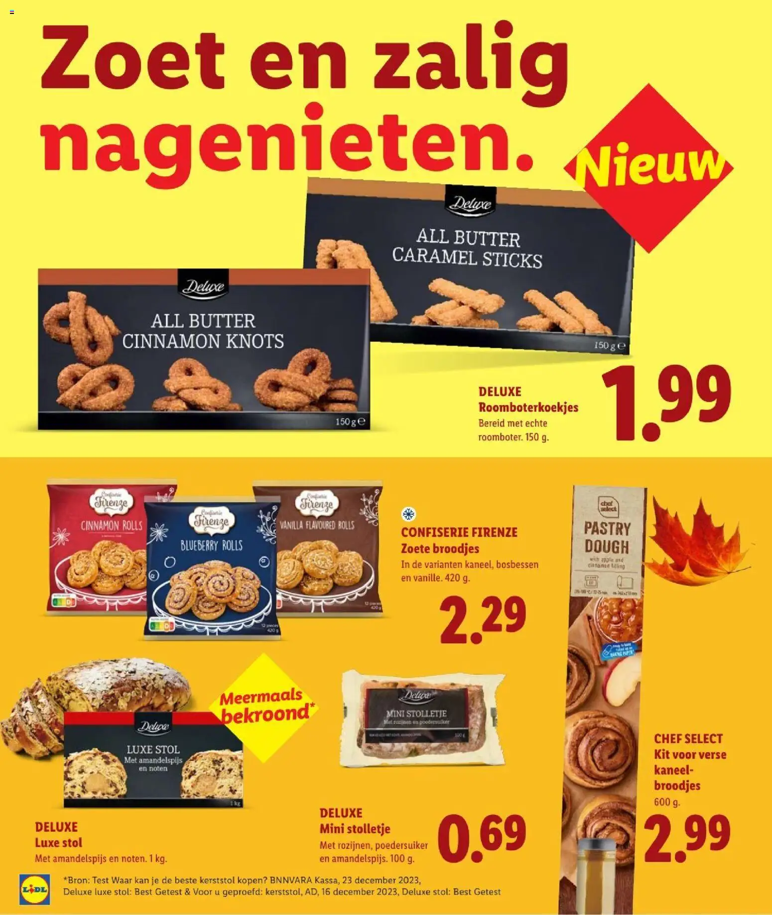 {H1} | Pagina: 44 | Producten: Poedersuiker, Fruit, Kaneel, Broodjes