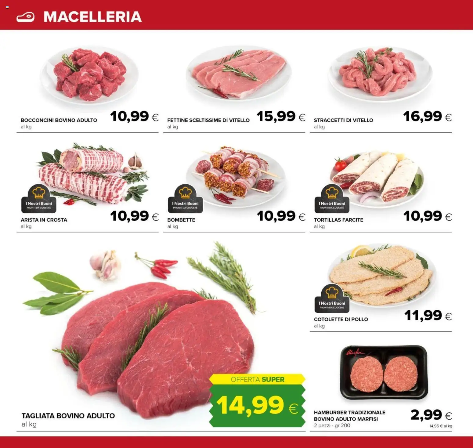 Volantino Oasi del 14/09/2026 | Pagina: 6 | Prodotti: Bovino, Pollo, Tortillas, Cotolette di pollo