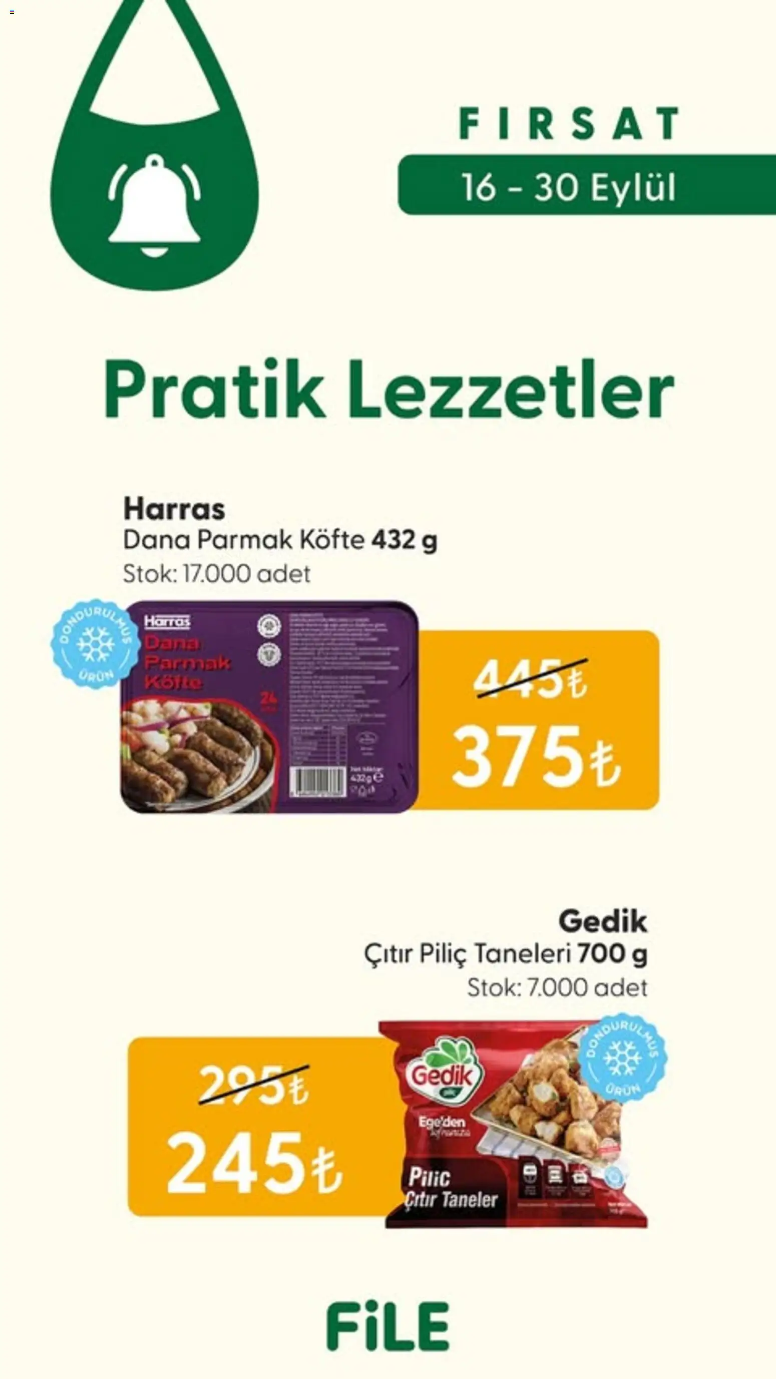 File Market Katalog - 16 Eylül 2026 tarihinden itibaren geçerlidir | Sayfa: 3 | Ürünler: Piliç