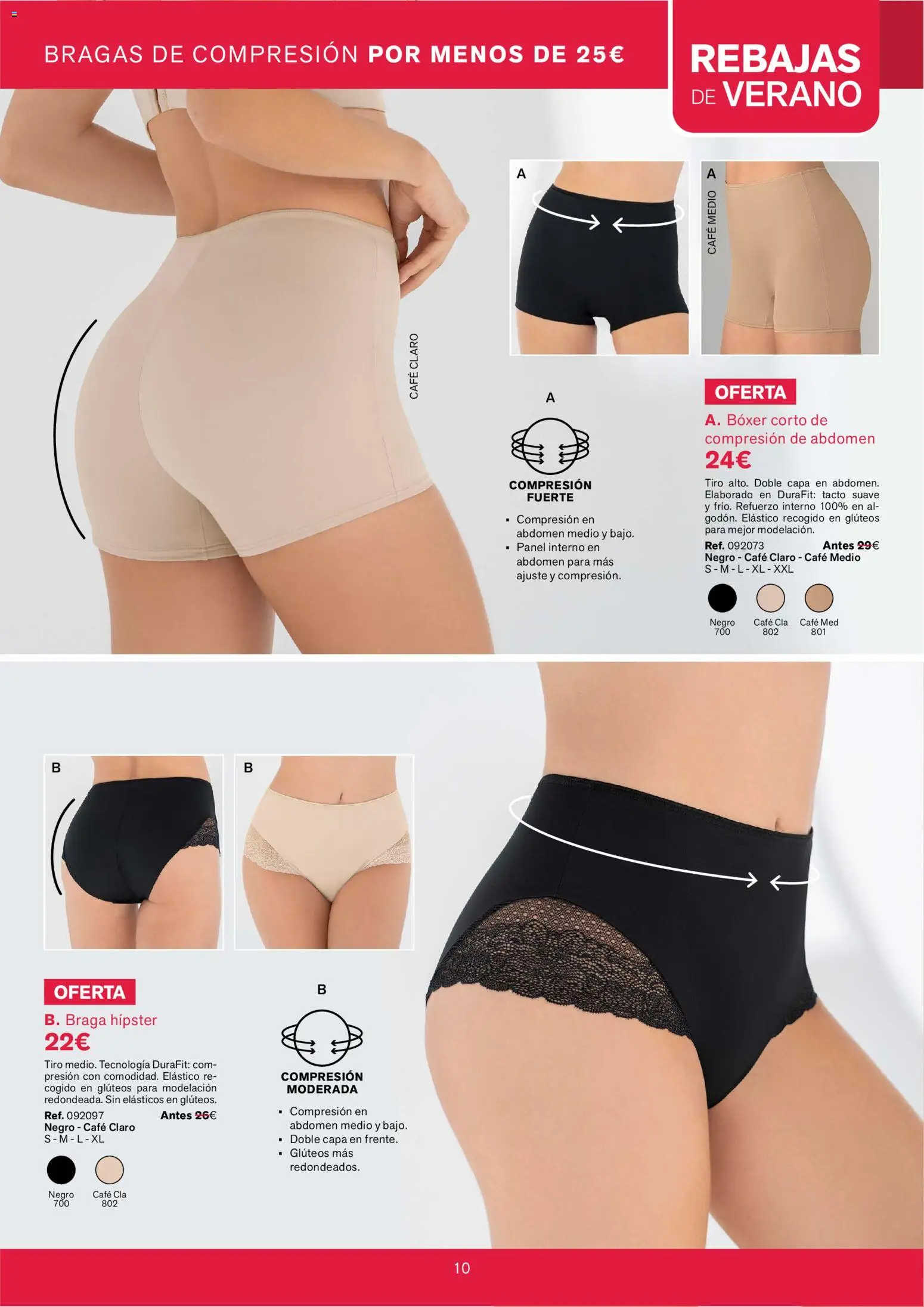 Leonisa - Catálogo Verano │ válido desde el 01/07/2026 | Página: 10 | Productos: Bragas, Café, Braga